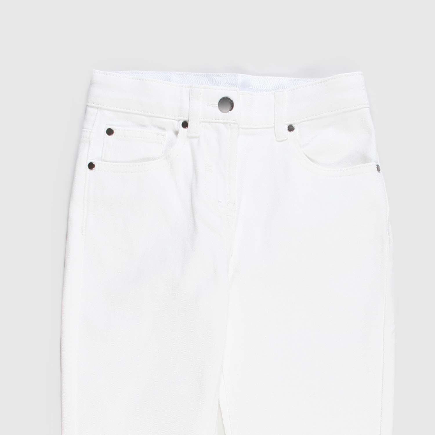 Pantalone panna con fondo sfrangiato ragazza - annameglio.com abbigliamento moda