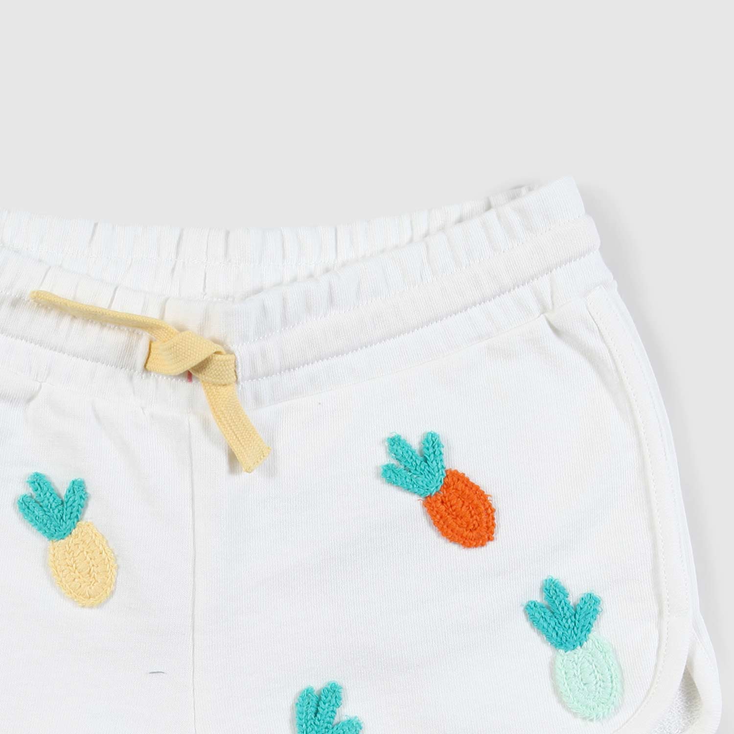 Bermuda bianco con ananas bambina - annameglio.com abbigliamento moda