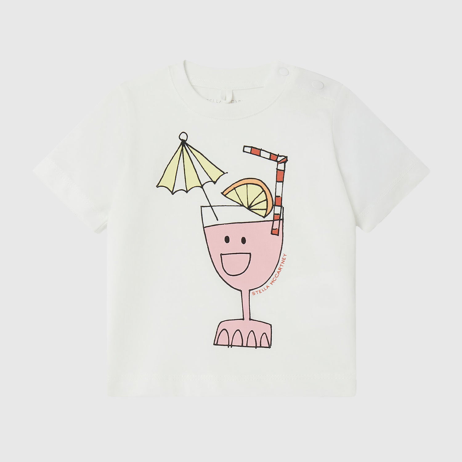 T-shirt neonata bianca con stampa giocosa - annameglio.com abbigliamento moda