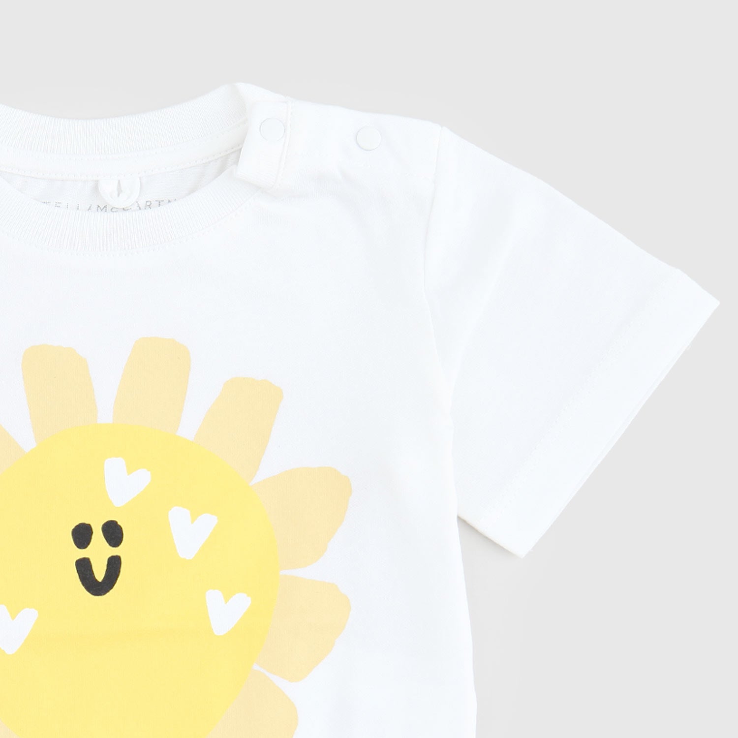 t-shirt bianca con sole neonato - annameglio.com abbigliamento moda