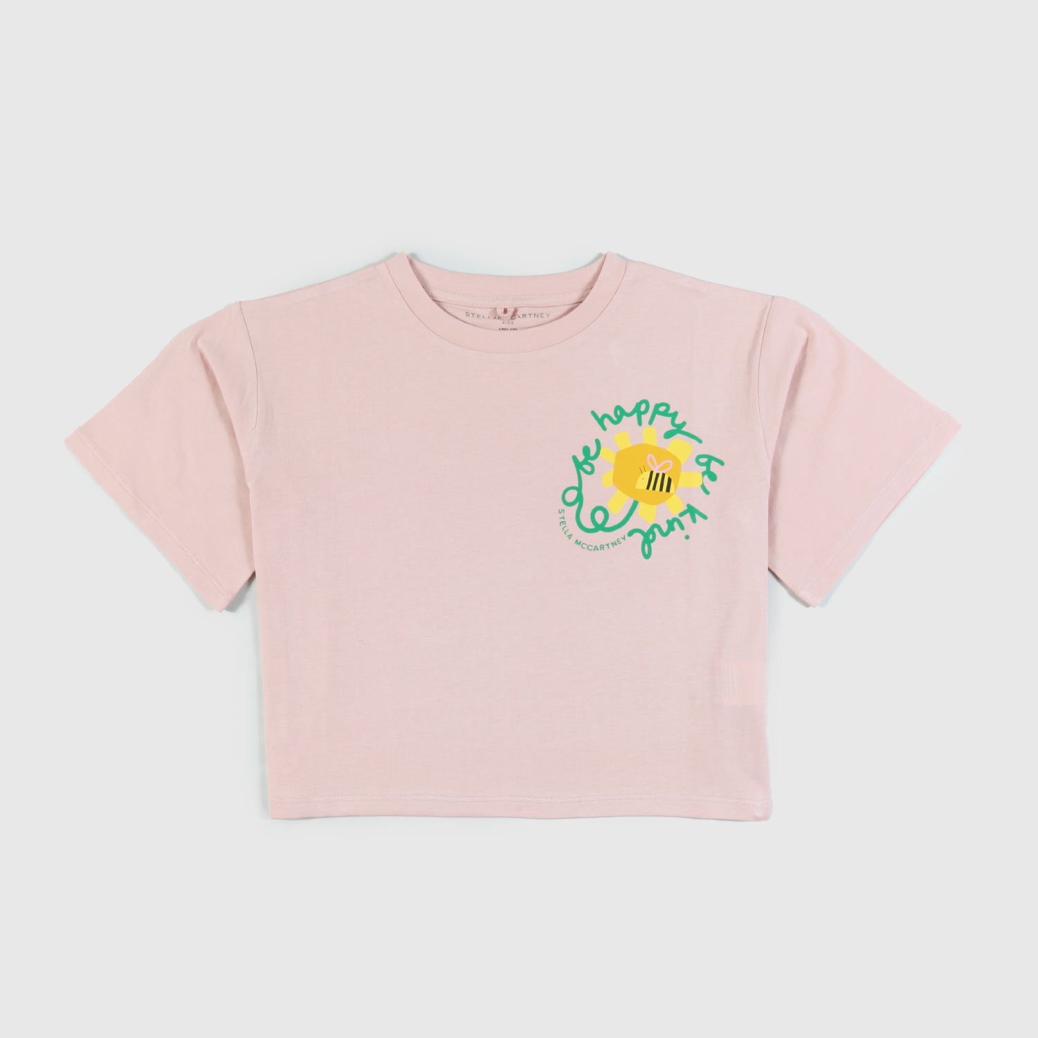 t-shirt rosa antico con stampa fiore teen - annameglio.com abbigliamento moda