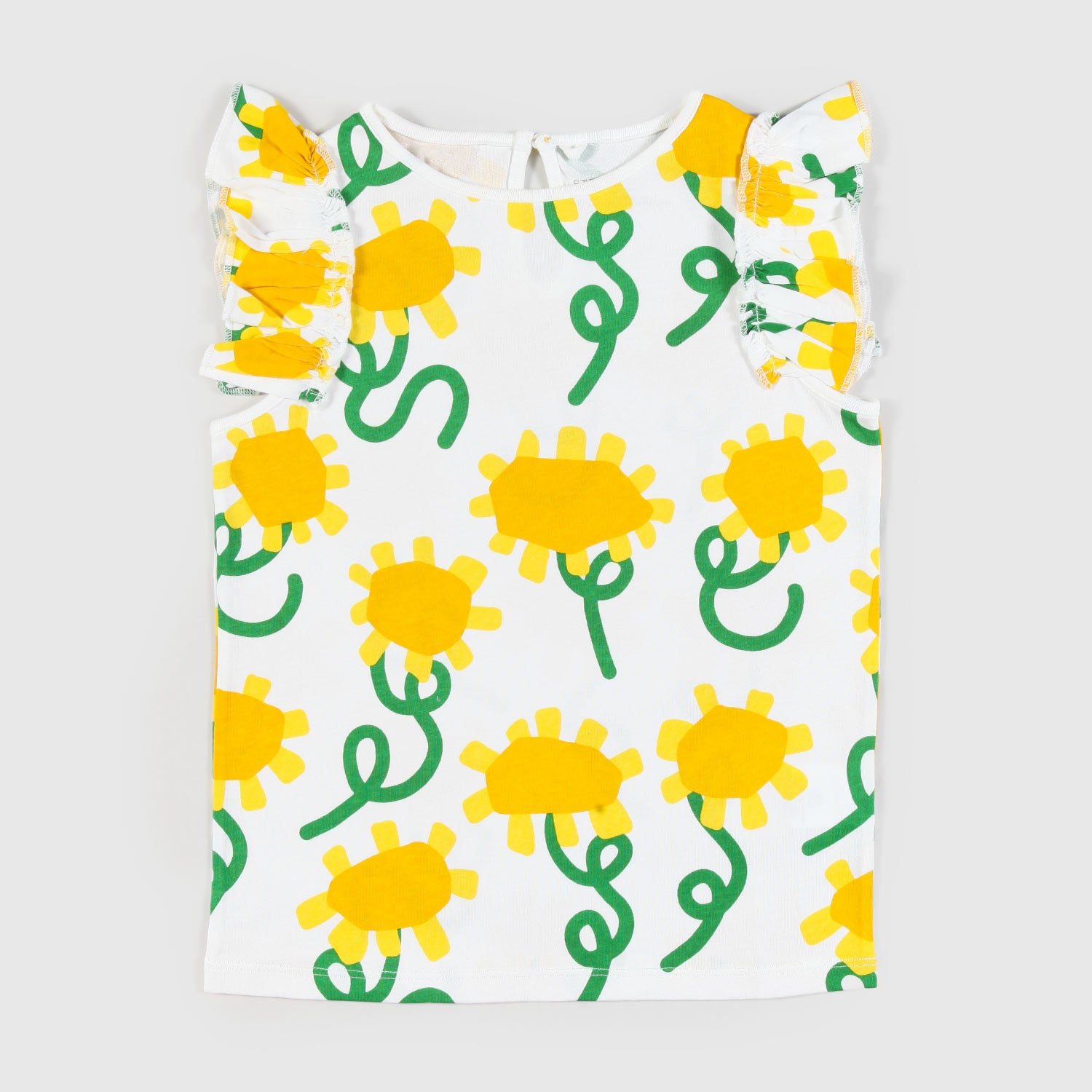 T-shirt smanicata con maniche svolazzanti bambina - annameglio.com abbigliamento moda