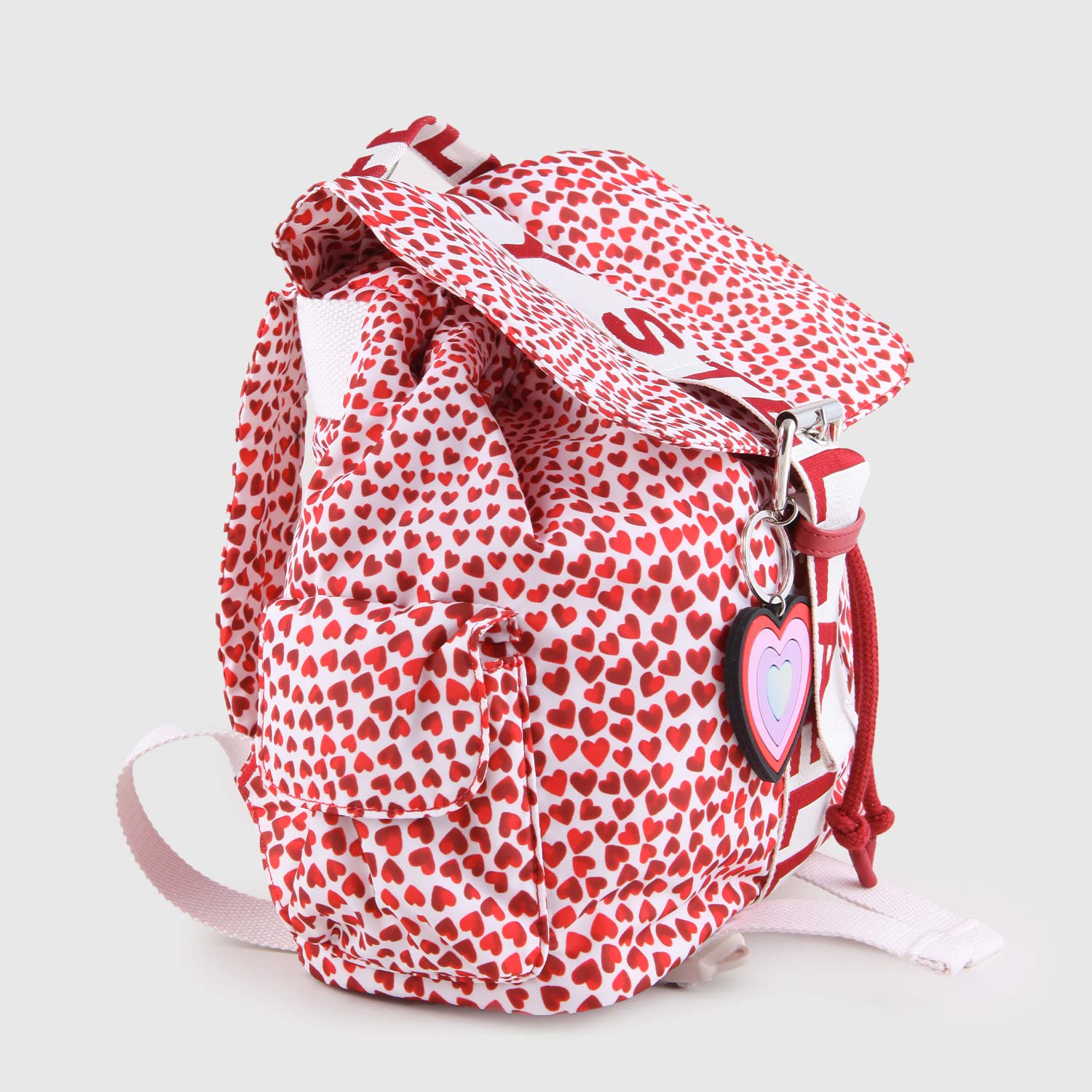 zaino stampa all-over cuori - annameglio.com abbigliamento moda