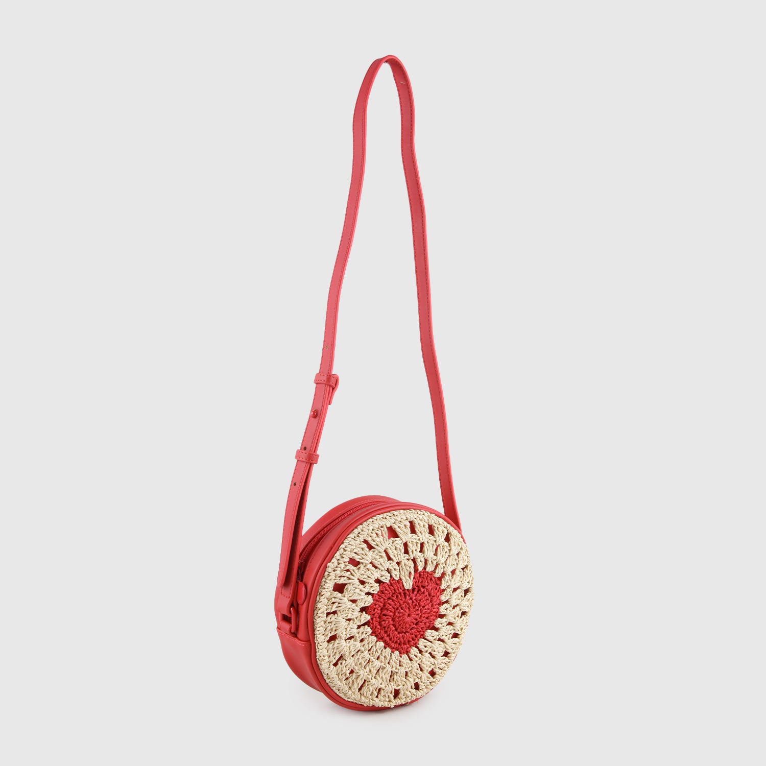 borsa rossa e beige con cuore - annameglio.com abbigliamento moda