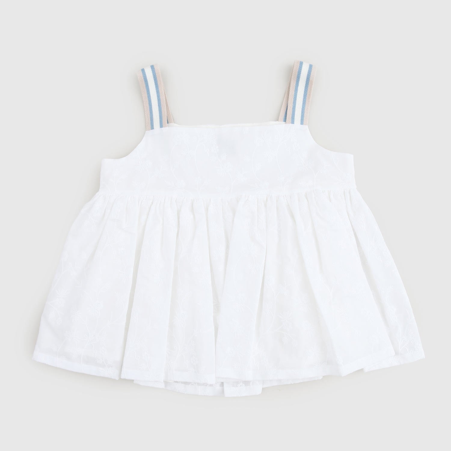 vestito bianco con ricamo fiori ragazza - annameglio.com abbigliamento moda