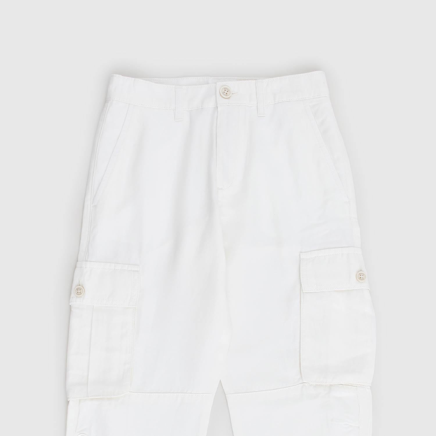 pantalone lungo bianco cargo - annameglio.com abbigliamento moda