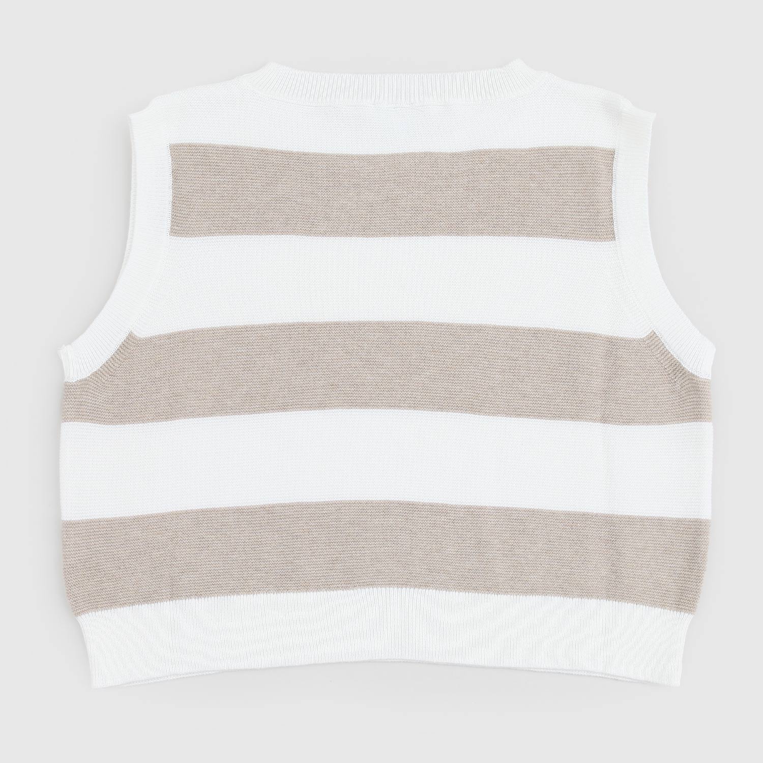 maglioncino gilet strisce beige e bianche ragazza - annameglio.com abbigliamento moda