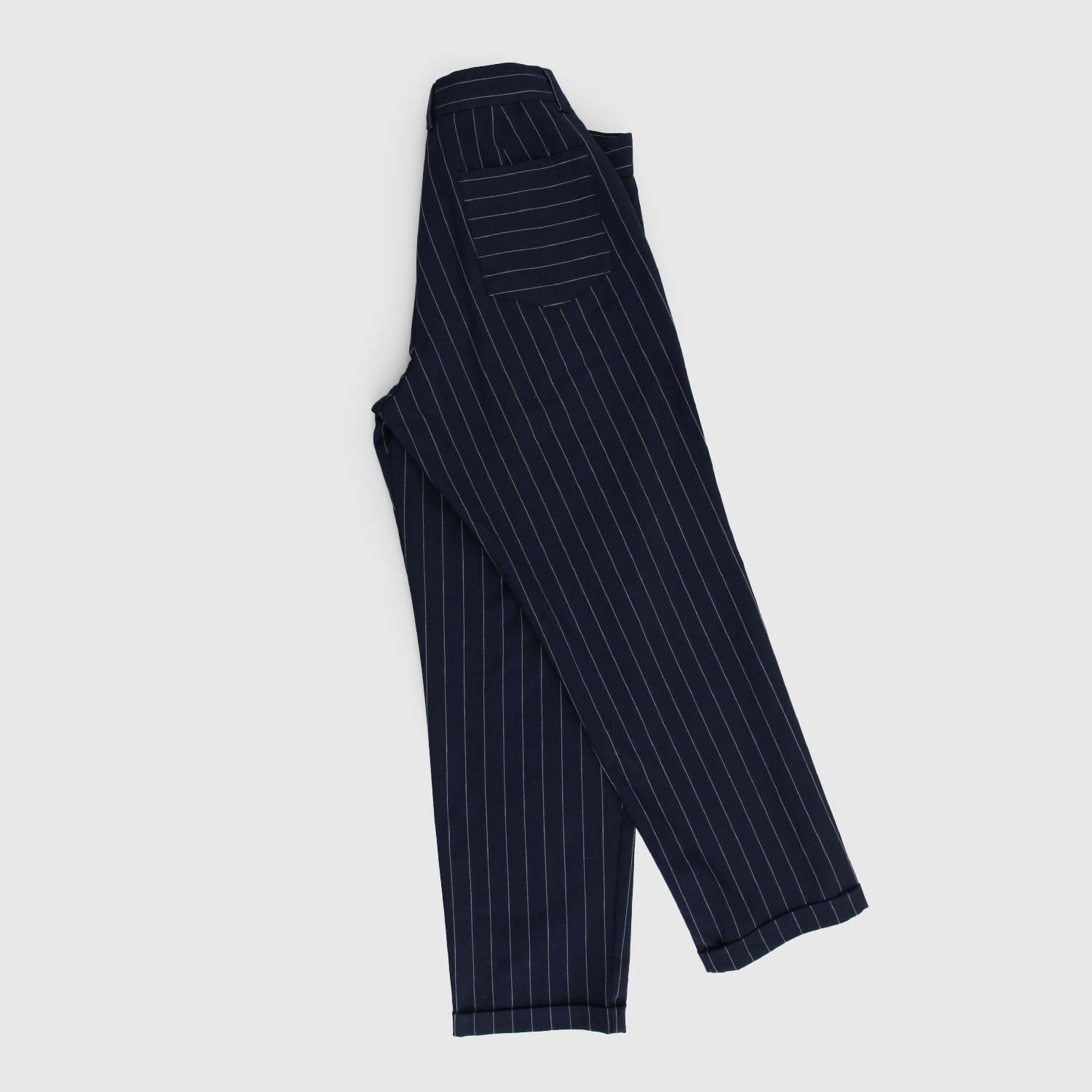 pantalone blu righe beige - annameglio.com abbigliamento moda