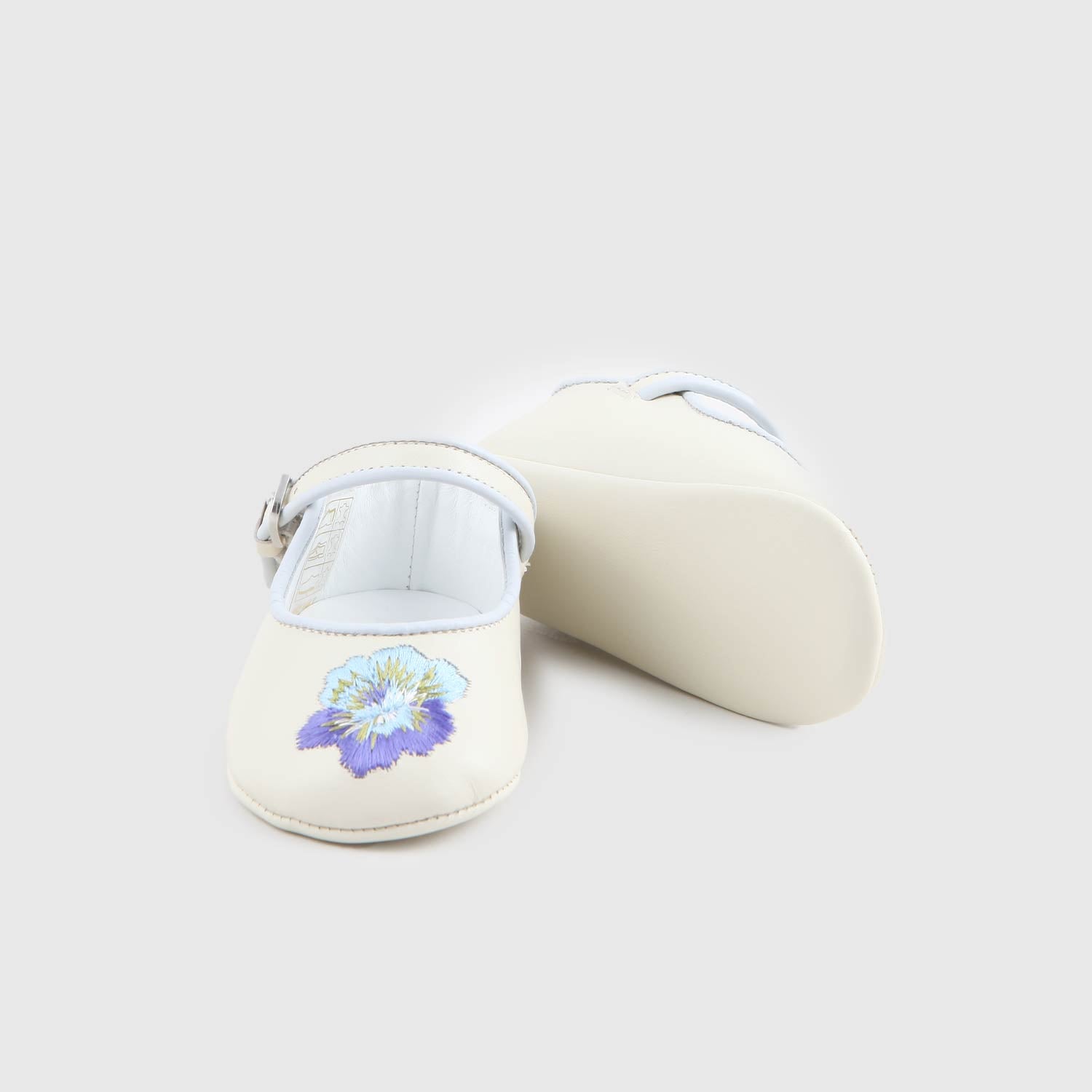 scarpine beige e celesti neonata - annameglio.com abbigliamento moda