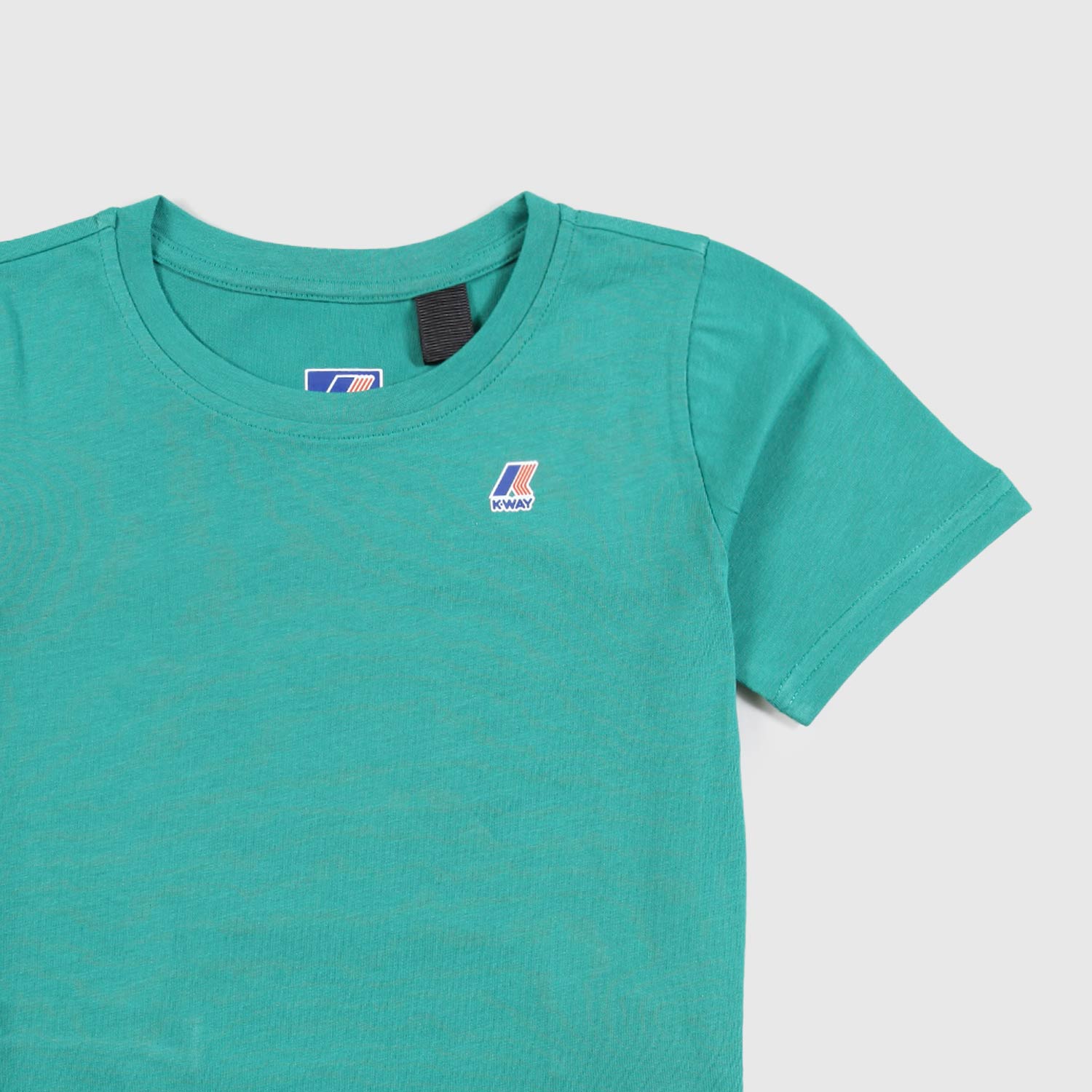 t-shirt verde con patch logo ragazzo - annameglio.com abbigliamento moda