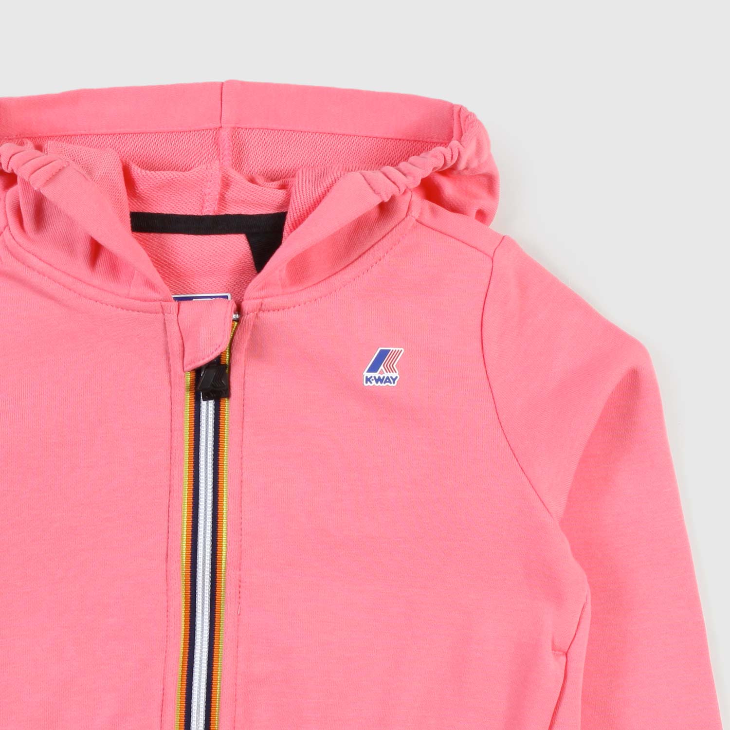 felpa rosa full-zip ragazza - annameglio.com abbigliamento moda