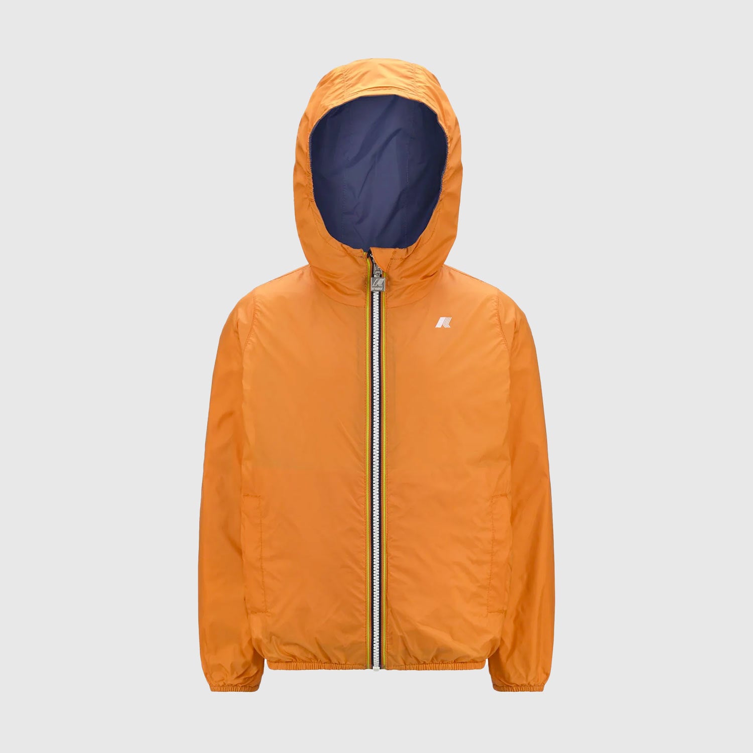 giacca celeste reversibile arancione - annameglio.com abbigliamento moda