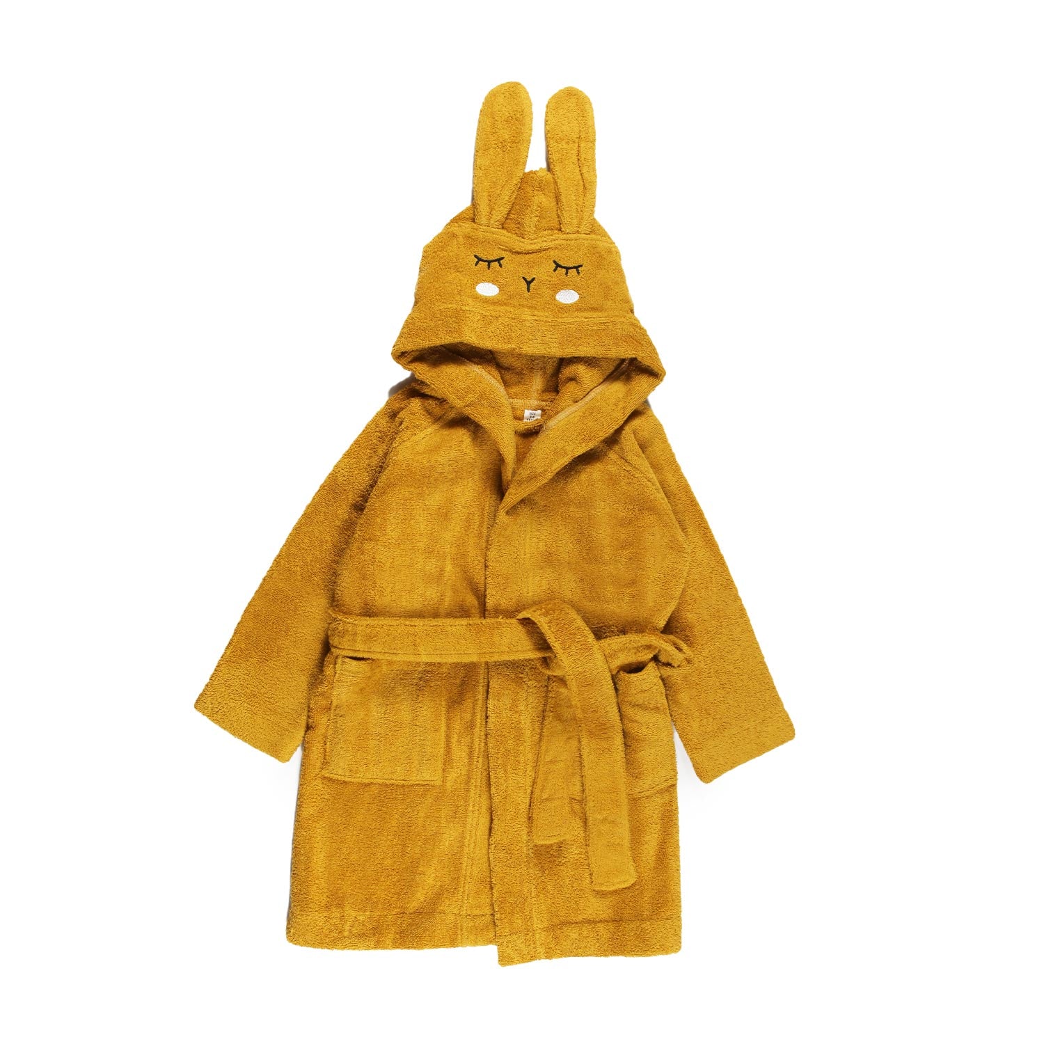 Accappatoio bambina senape coniglietto - annameglio.com abbigliamento moda