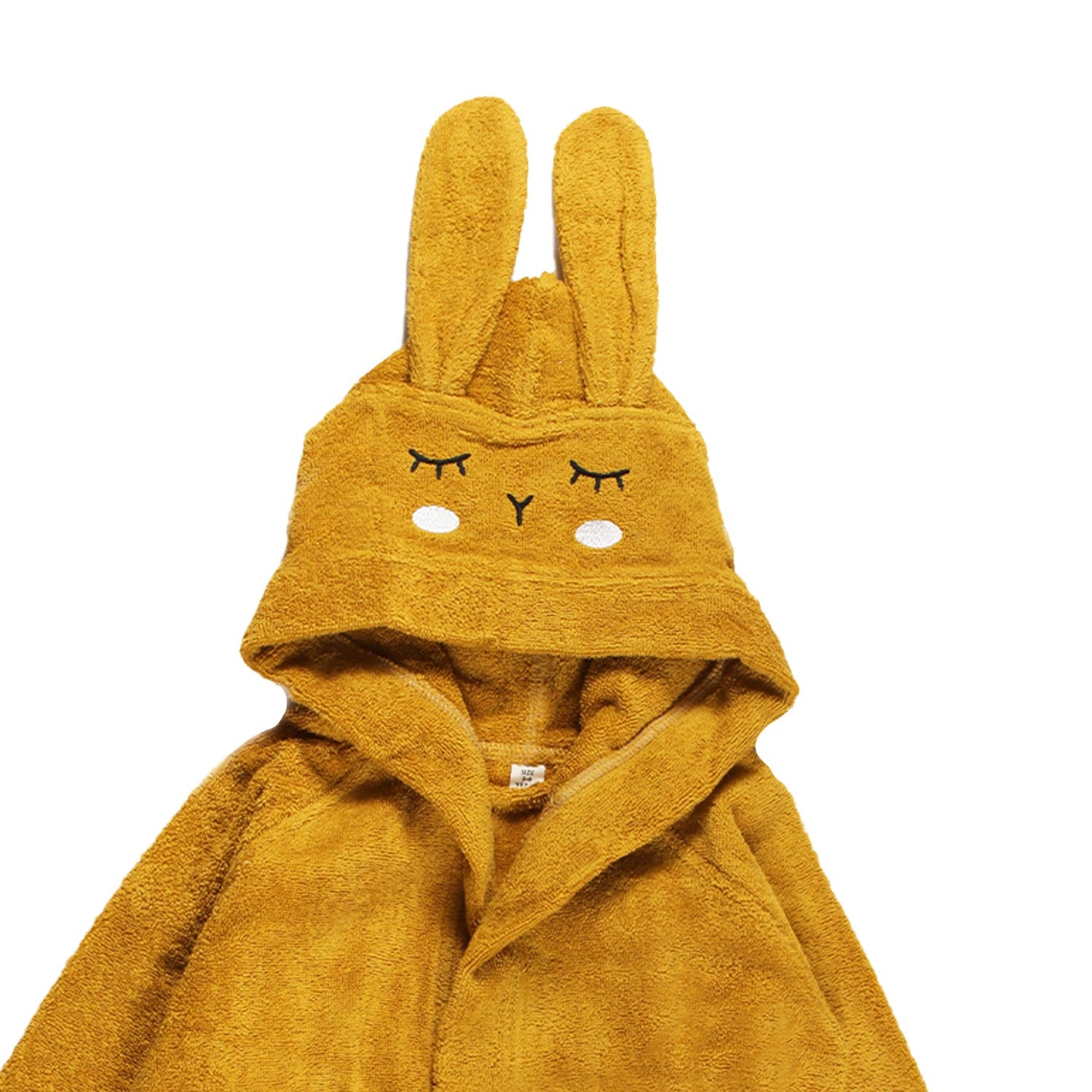 Accappatoio bambina senape coniglietto - annameglio.com abbigliamento moda