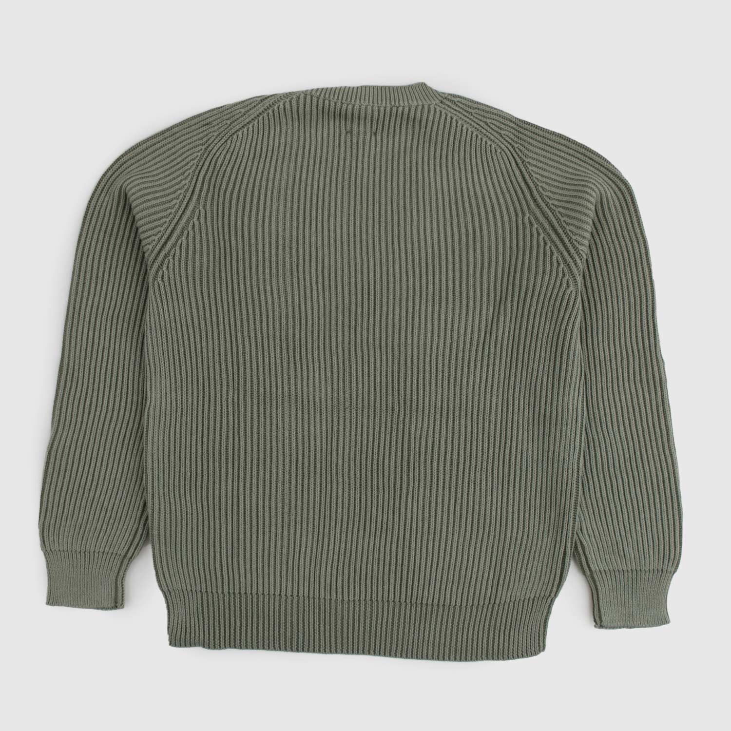 Maglia girocollo tricot a costine verde - annameglio.com abbigliamento moda