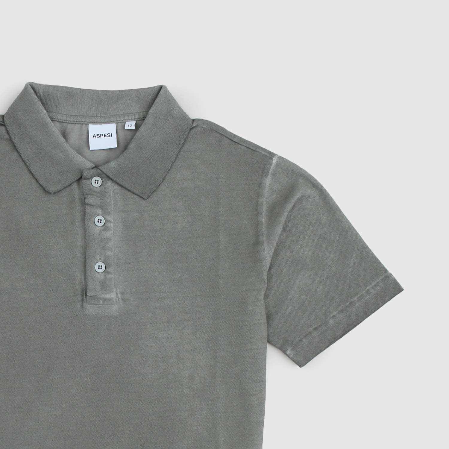 Polo grigia in trama piquet - annameglio.com abbigliamento moda