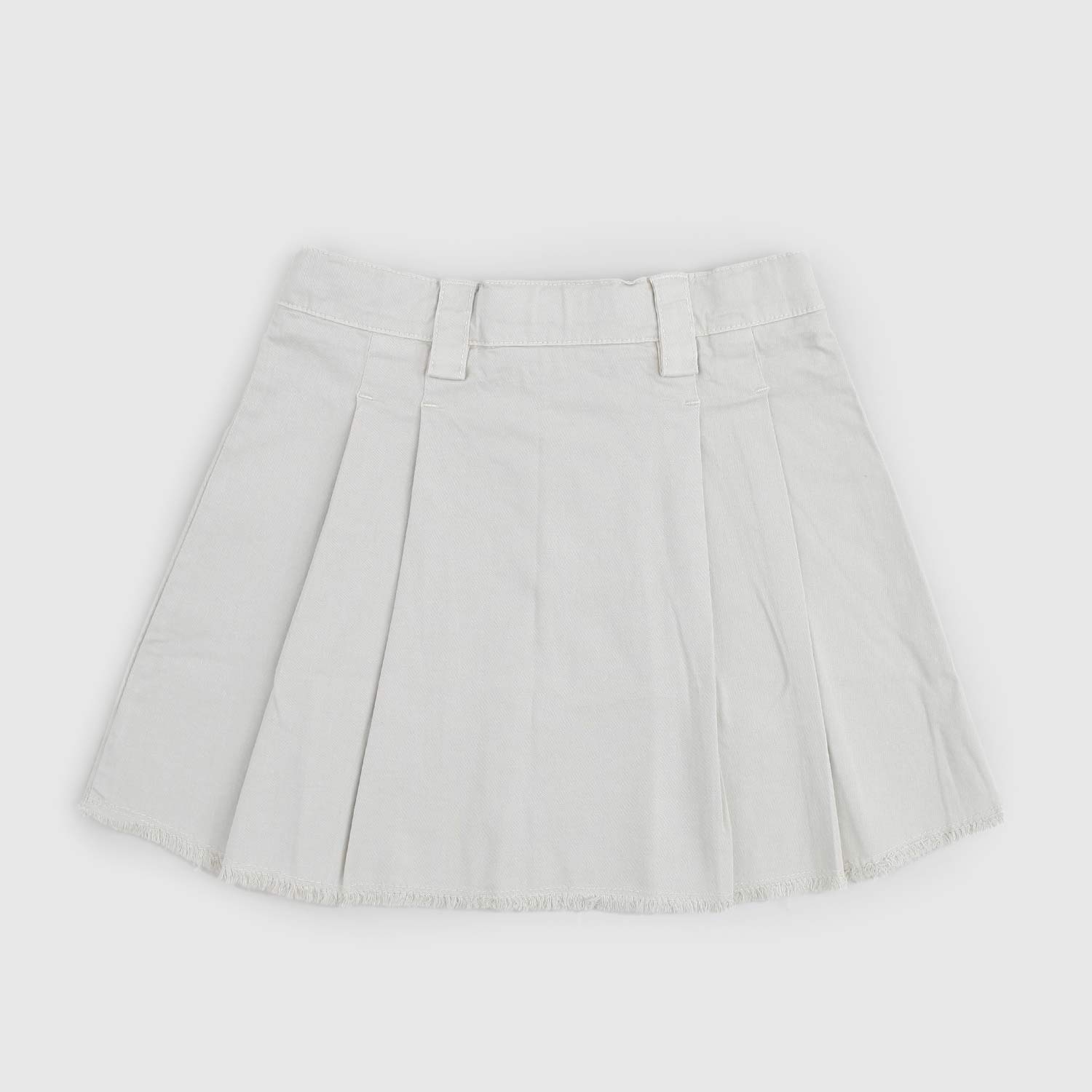 Gonna grigio chiaro di jeans plissettata - annameglio.com abbigliamento moda