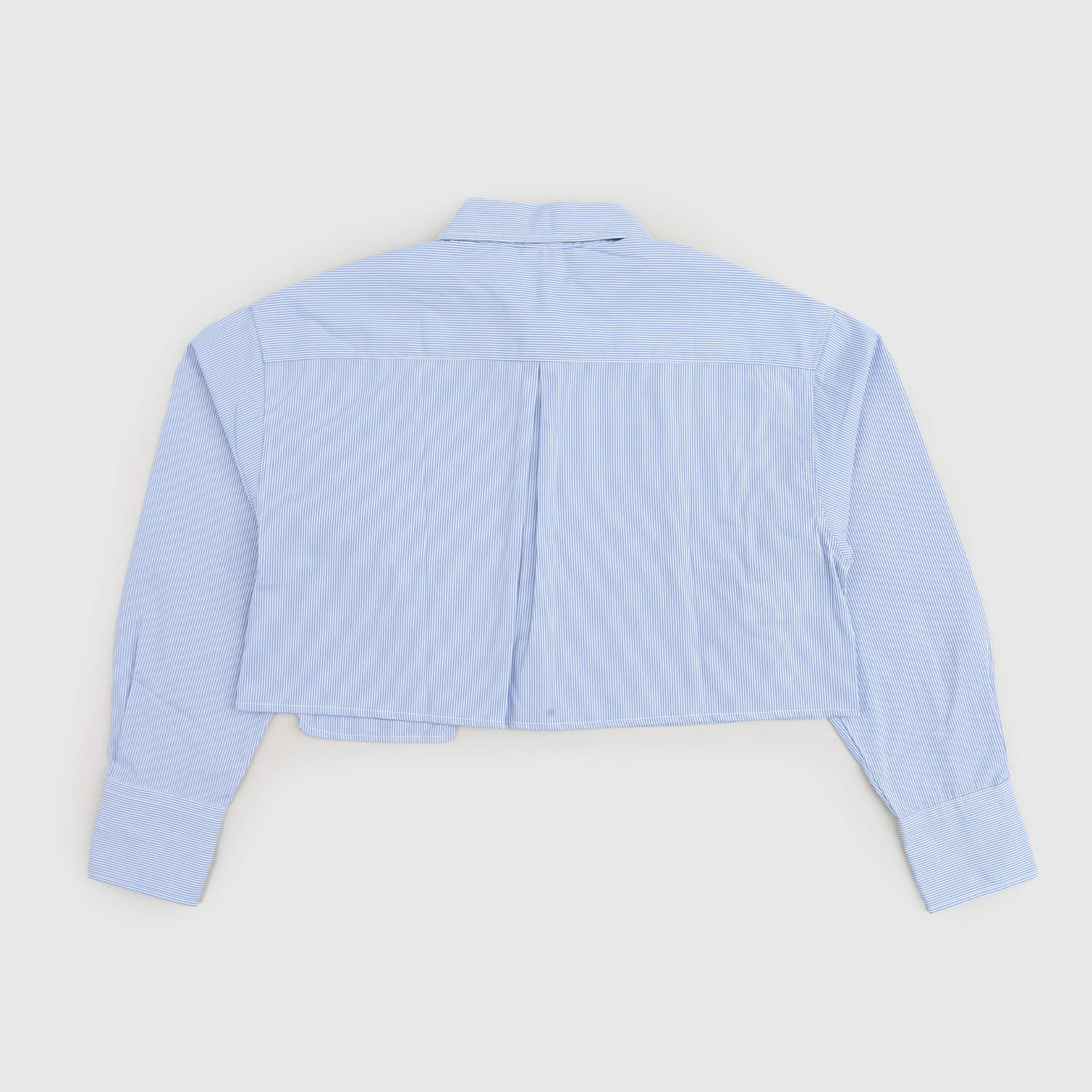 Camicia Gessata Cropped per Ragazza - annameglio.com abbigliamento moda