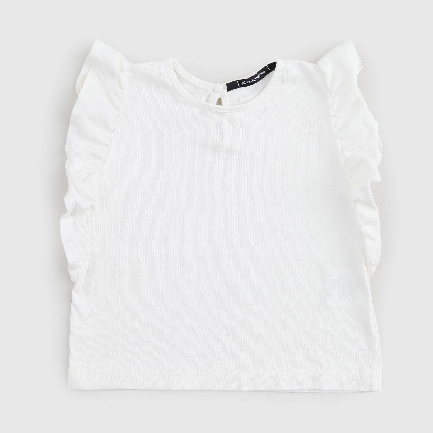 t-shirt smanicata bianca neonata - annameglio.com abbigliamento moda