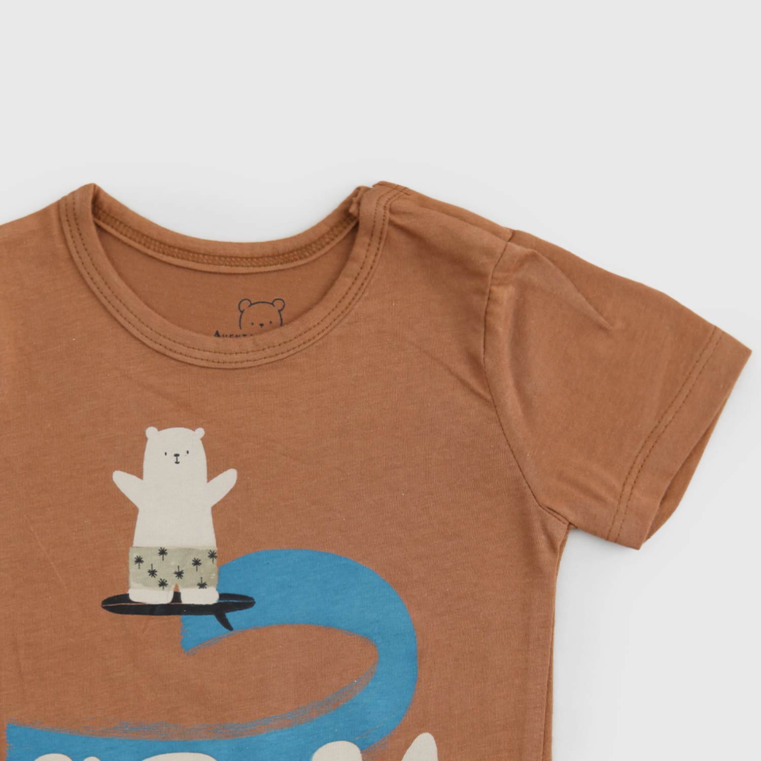maglia marrone orso surf neonato - annameglio.com abbigliamento moda