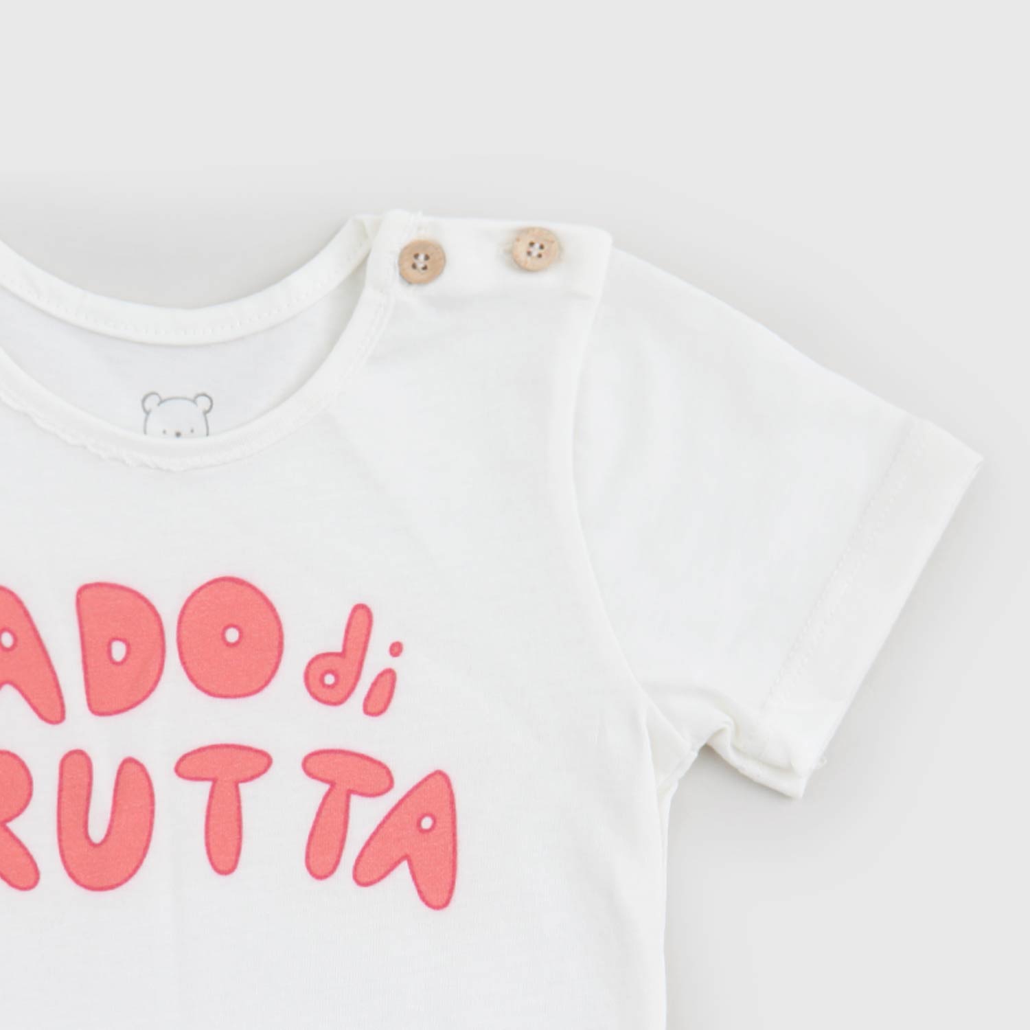 maglia bianca scritta rossa neonato - annameglio.com abbigliamento moda