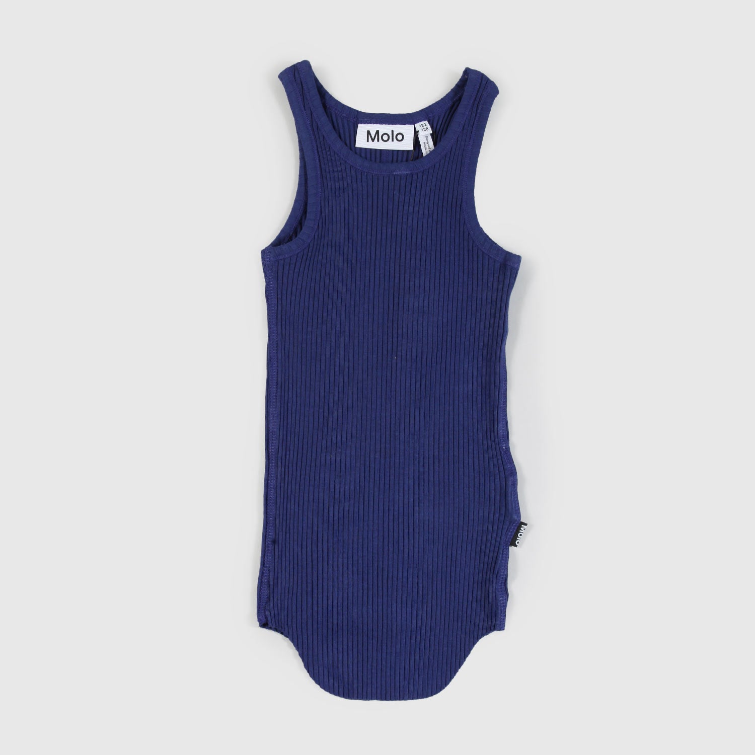 canotta blu con fondo arrotondato bambino - annameglio.com abbigliamento moda