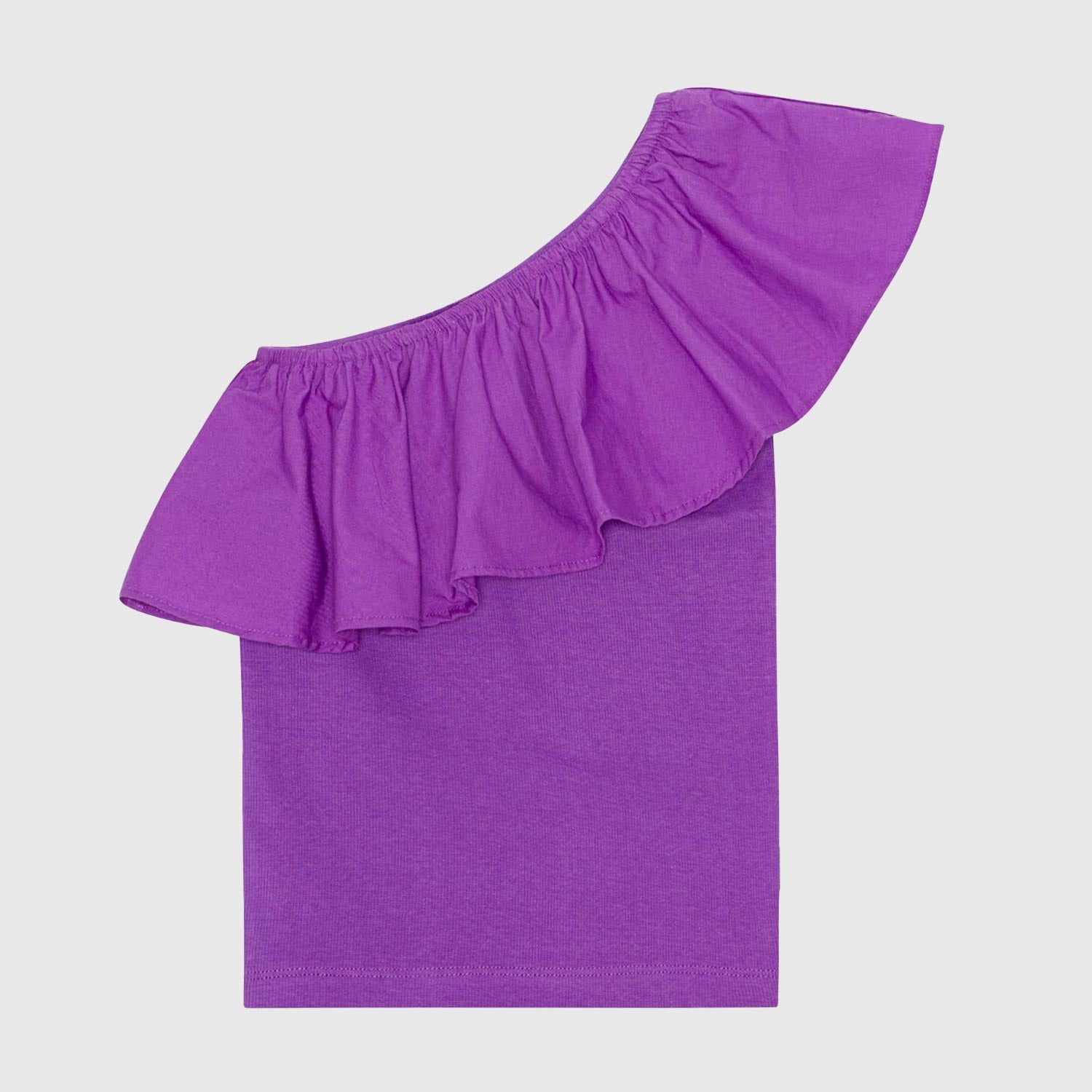 t-shirt monospalla viola - annameglio.com abbigliamento moda