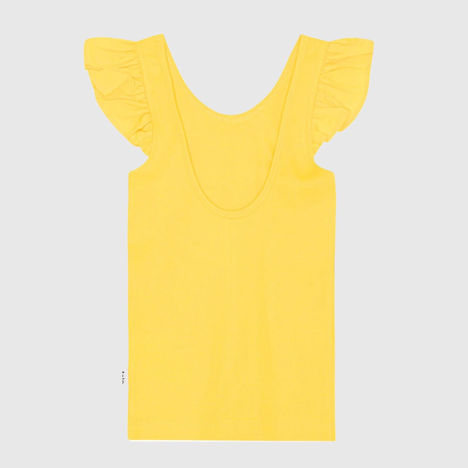 canotta gialla con volant bambina - annameglio.com abbigliamento moda