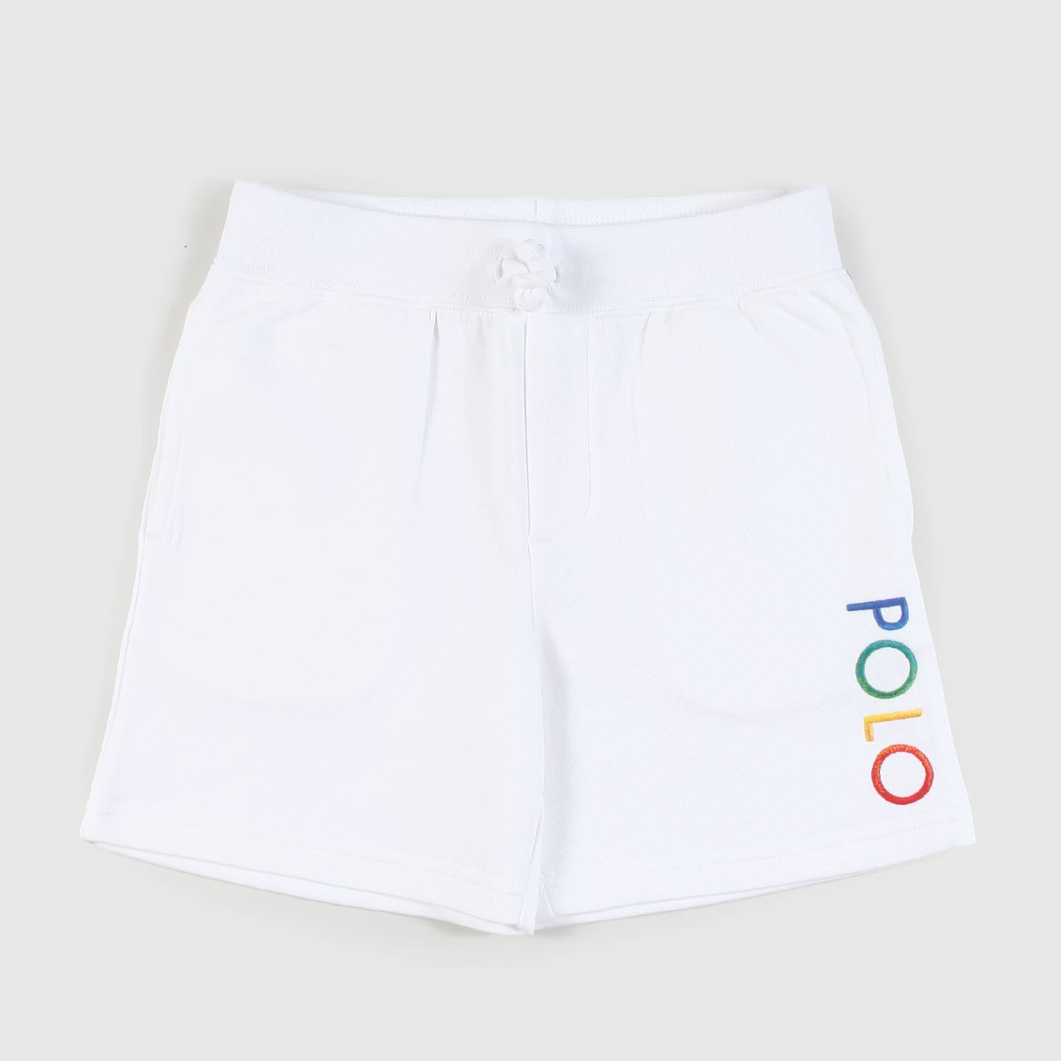 pantaloncino bianco con scritta arcobaleno - annameglio.com abbigliamento moda