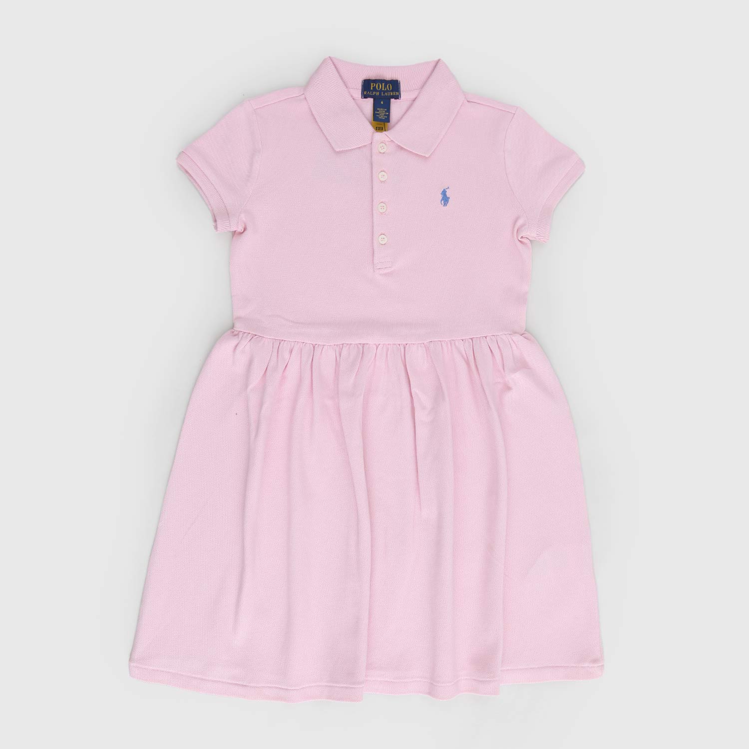 Vestito rosa polo in piqué stretch bambina - annameglio.com abbigliamento moda