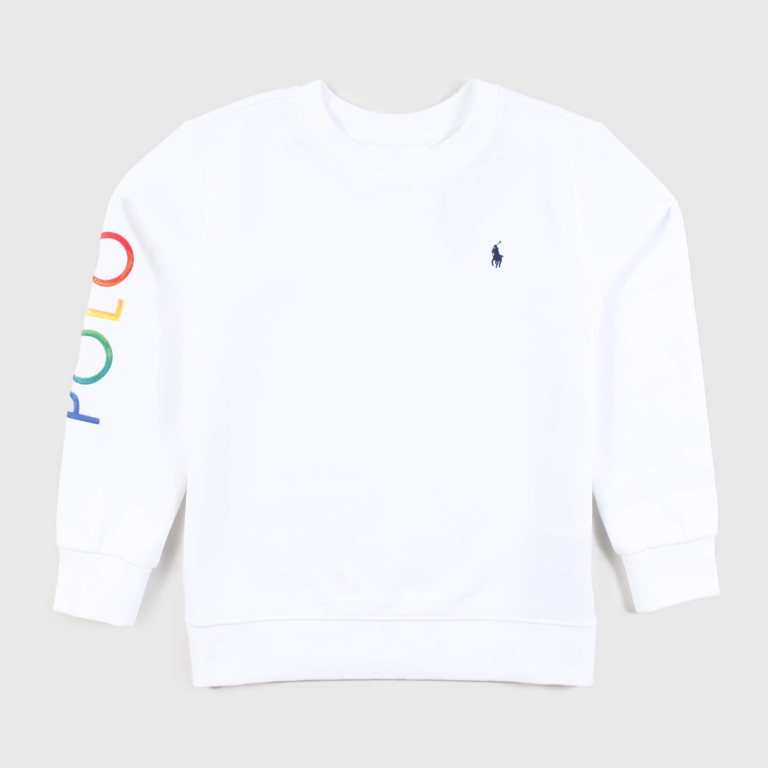 felpa bianca con scritta arcobaleno ragazzo - annameglio.com abbigliamento moda