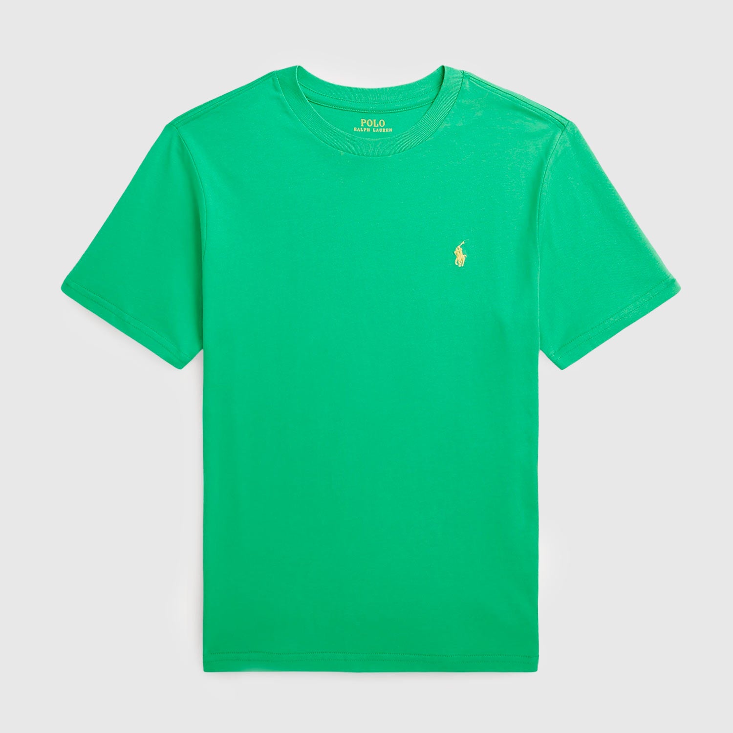 T-shirt verde con cavallino giallo - annameglio.com abbigliamento moda