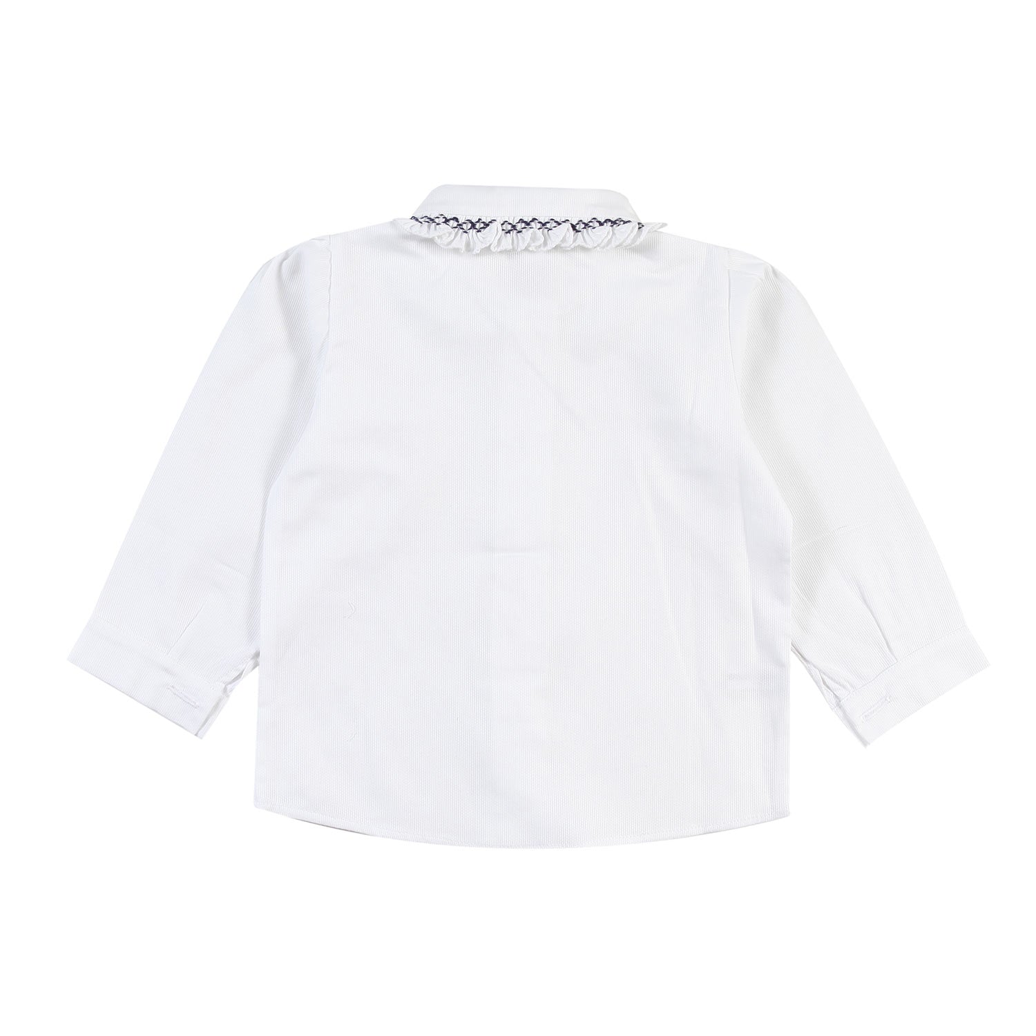 Camicia piquet Colibri bianca e blu Bimba - annameglio.com abbigliamento moda