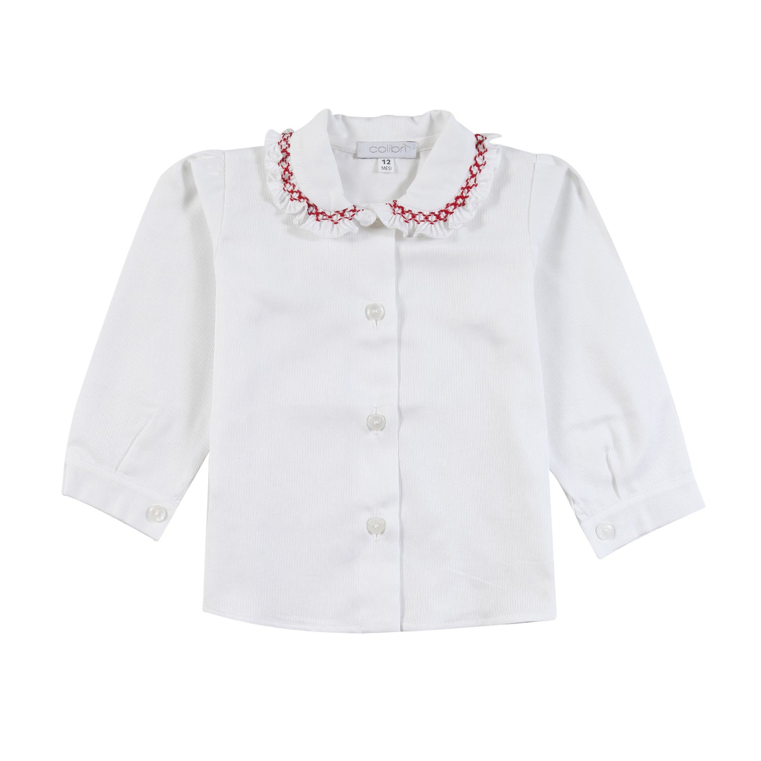 Camicia piquet Colibri bianca e rossa Bimba - annameglio.com abbigliamento moda