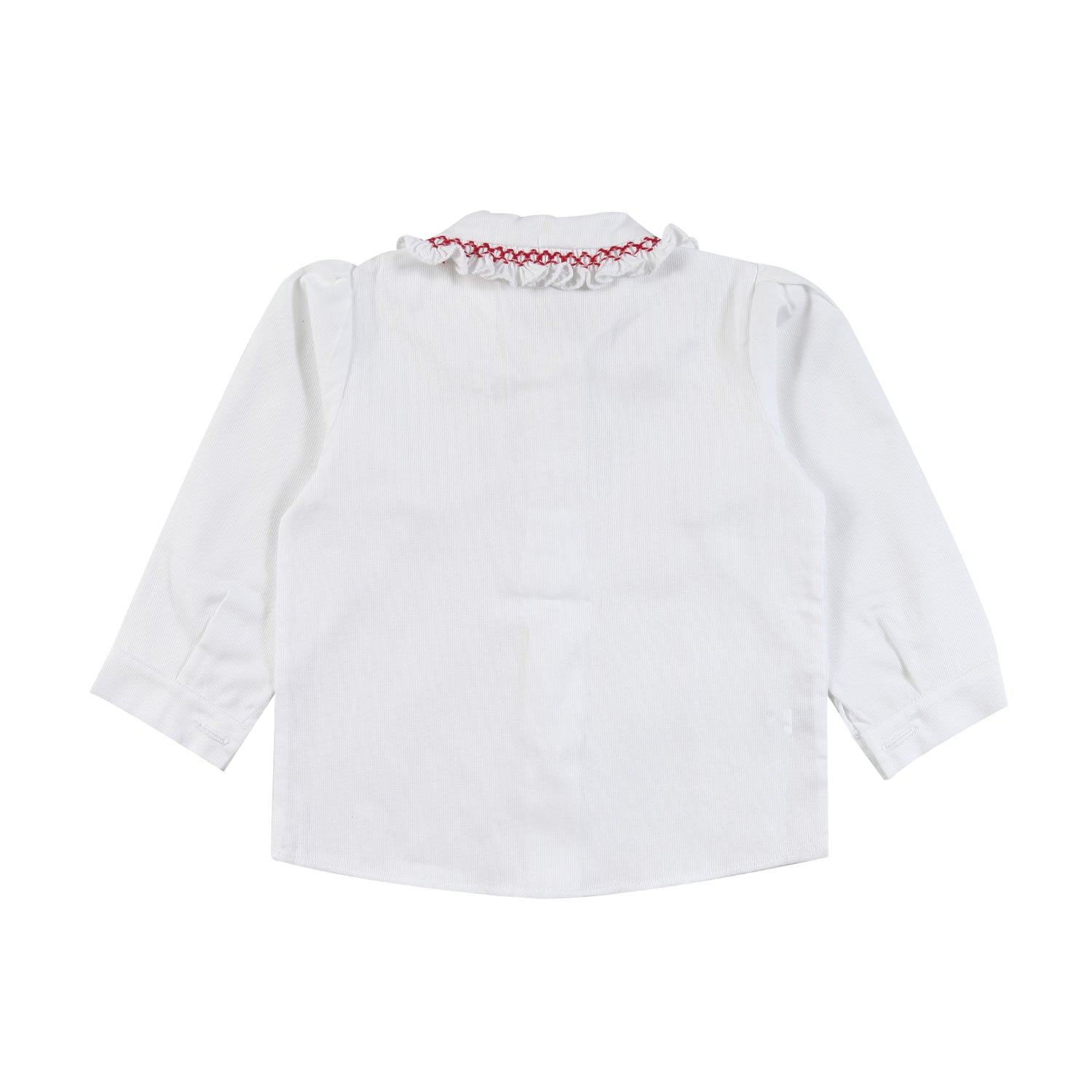 Camicia piquet Colibri bianca e rossa Bimba - annameglio.com abbigliamento moda
