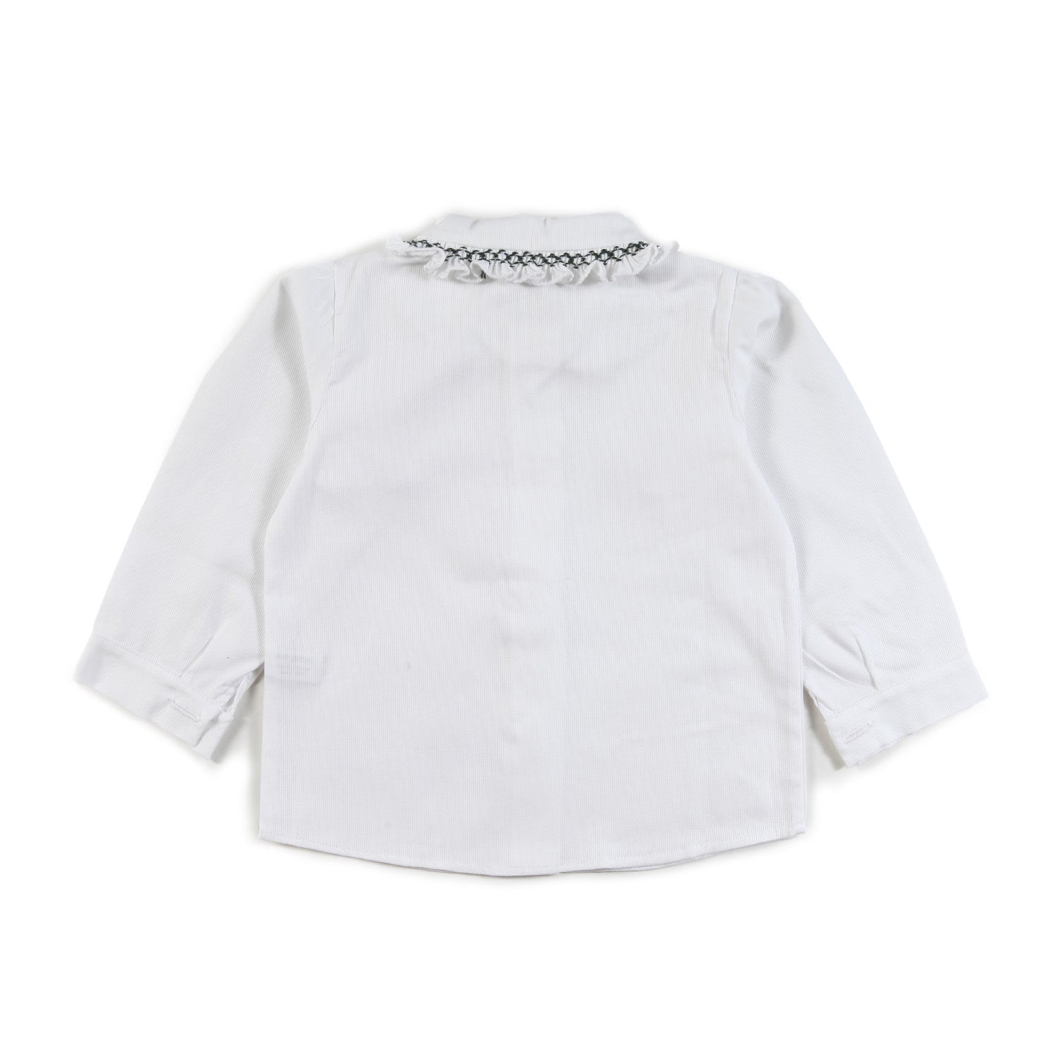 Camicia piquet Colibri bianca e verde Bimba - annameglio.com abbigliamento moda