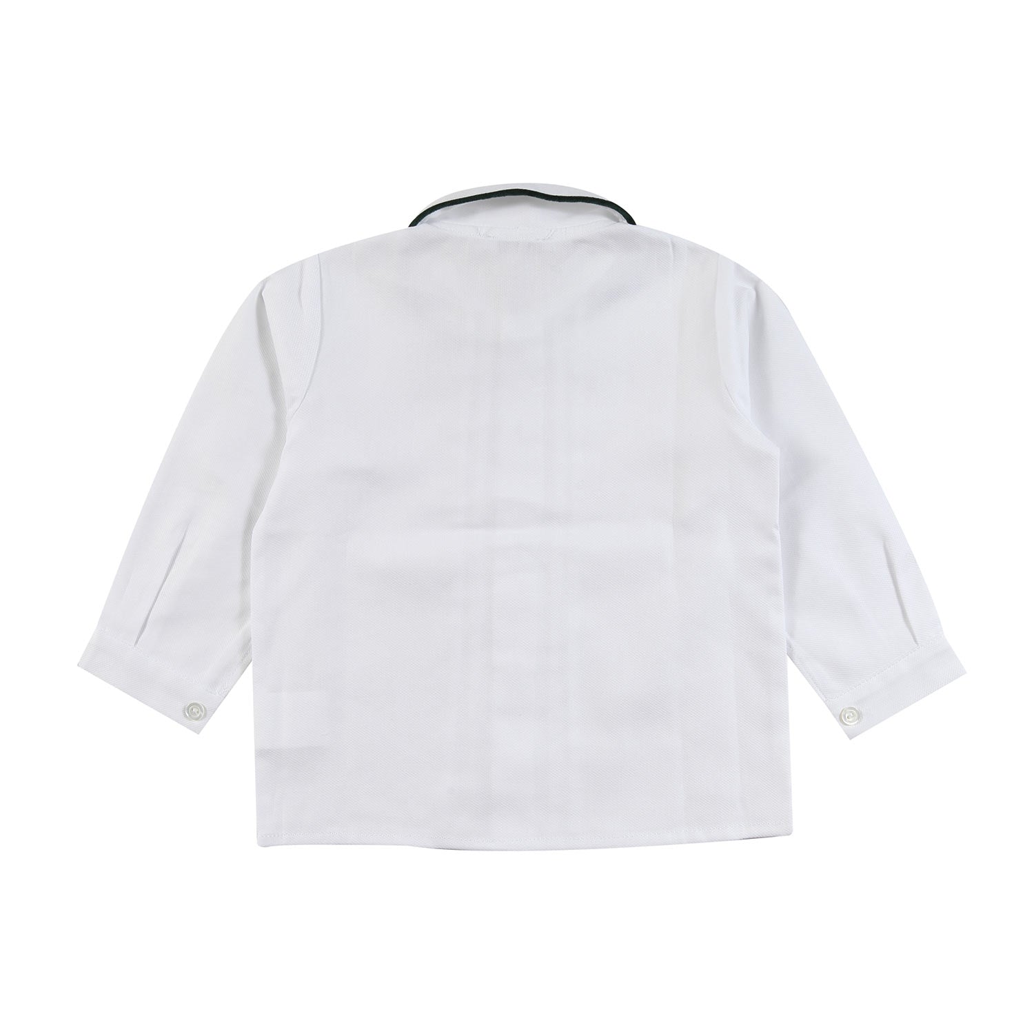 Camicia piquet Colibri bianca con pois verdi Bimbo - annameglio.com abbigliamento moda