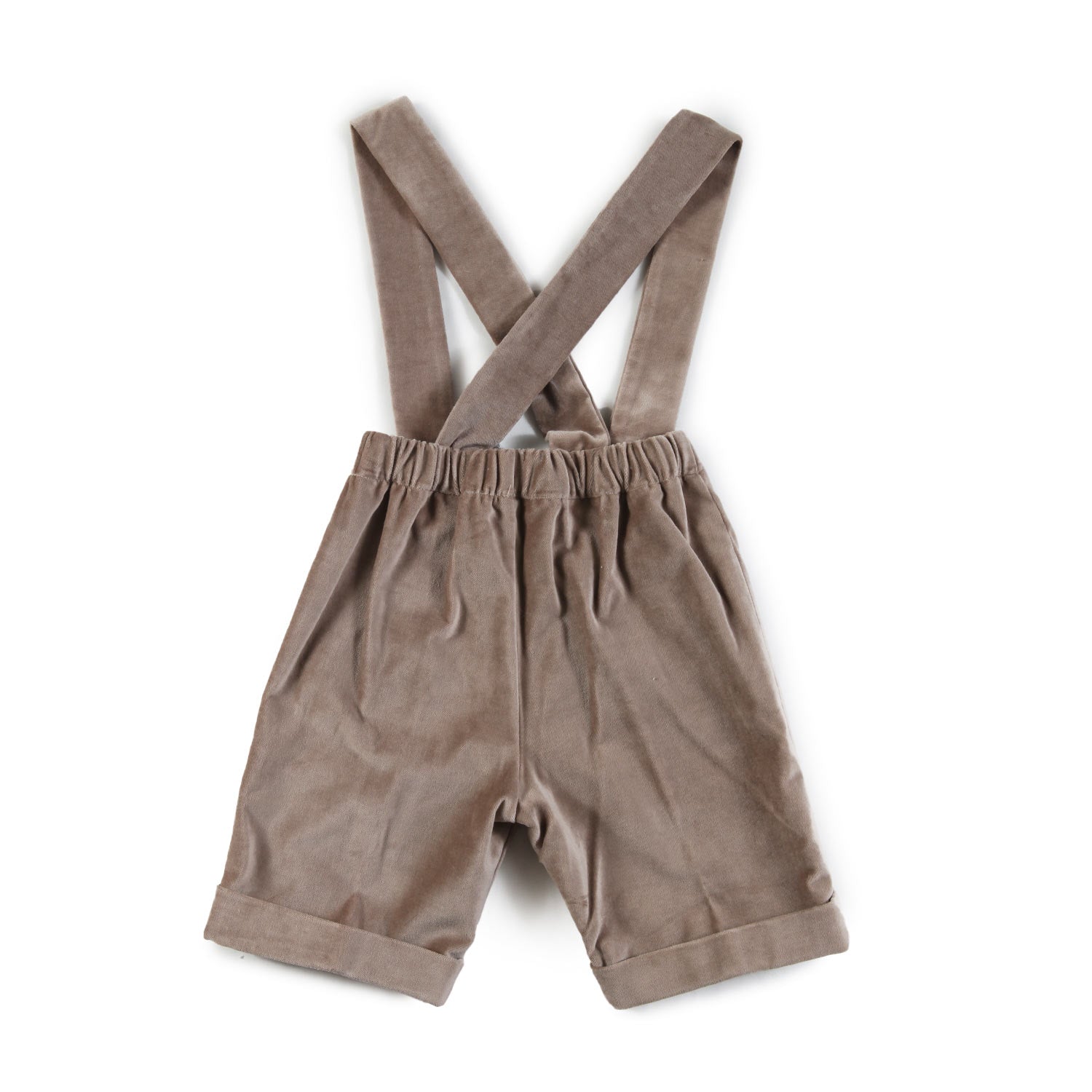 Bermuda salopette Colibri velluto beige Bimbo - annameglio.com abbigliamento moda