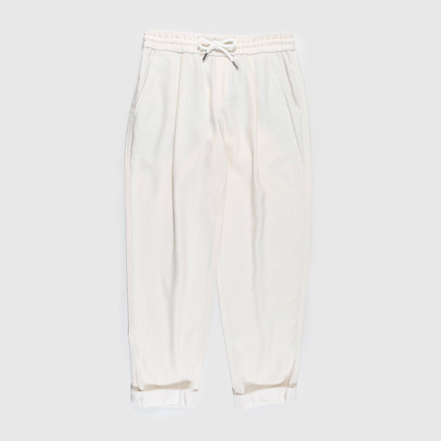 pantalone beige in lino ragazza - annameglio.com abbigliamento moda