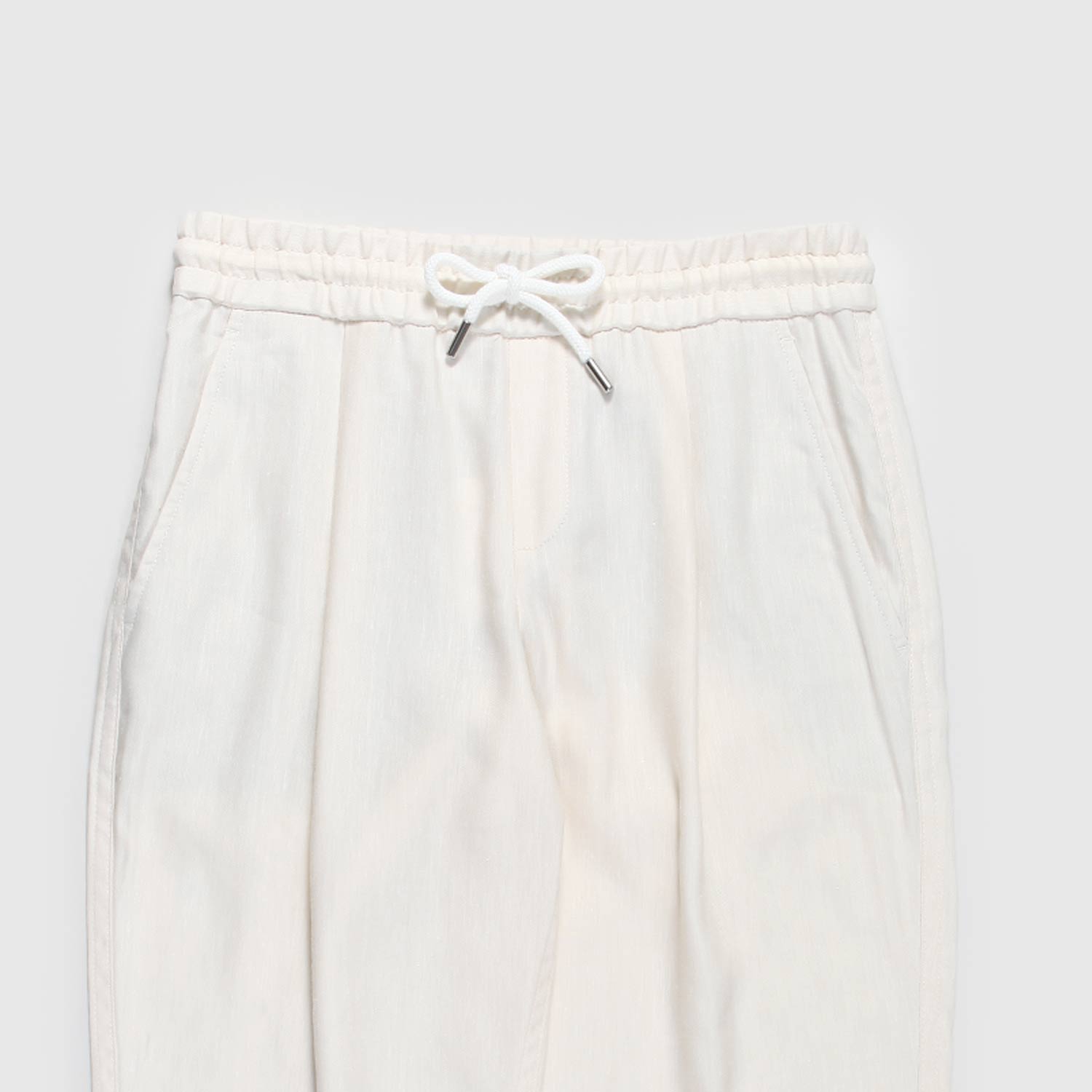 pantalone beige in lino ragazza - annameglio.com abbigliamento moda