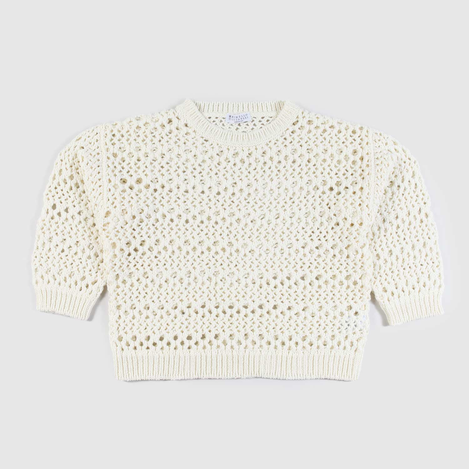 Maglione beige effetto rete ragazza - annameglio.com abbigliamento moda