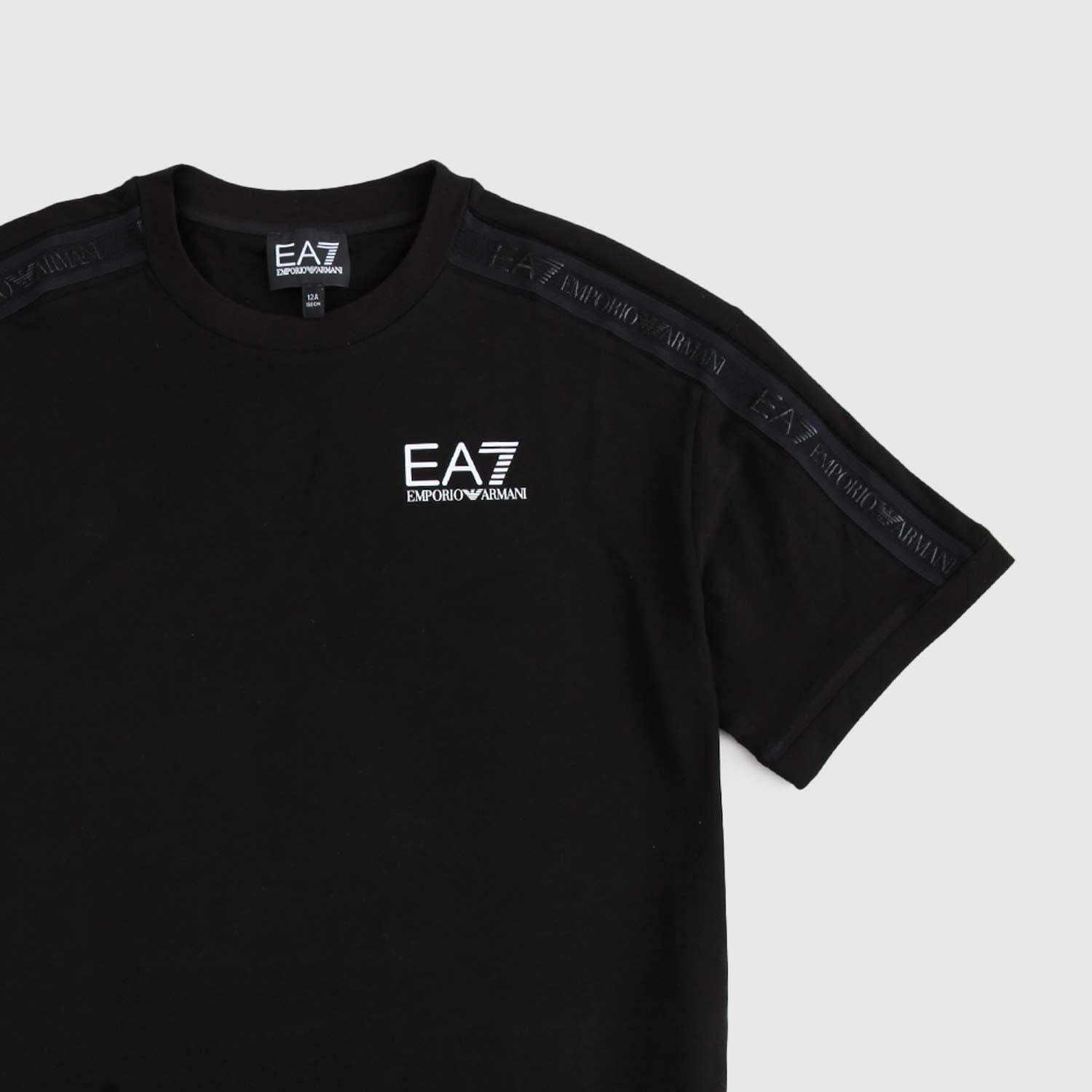 maglia maniche corte nera logo ragazzo - annameglio.com abbigliamento moda