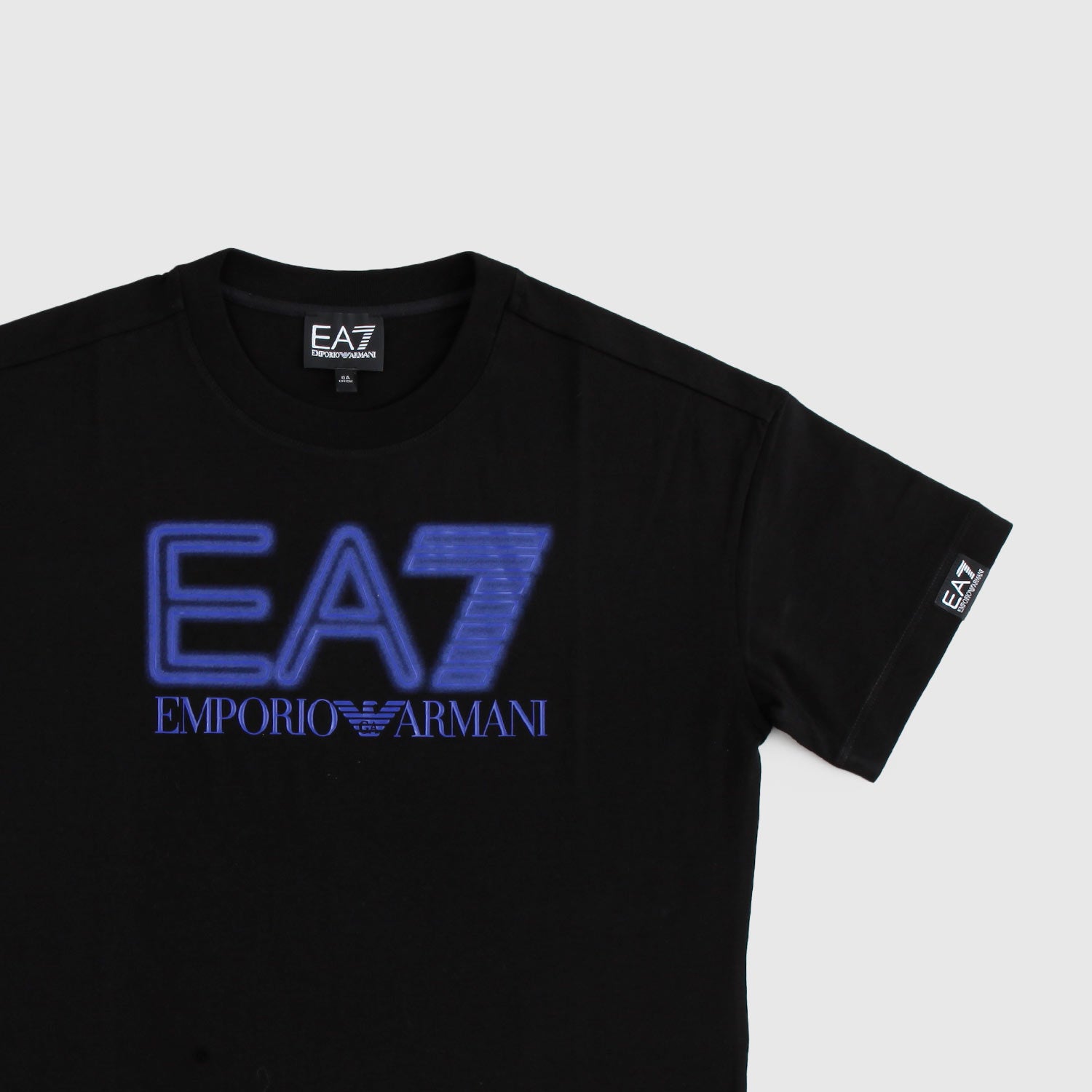 maglia nera stampa logo blu ragazzo - annameglio.com abbigliamento moda