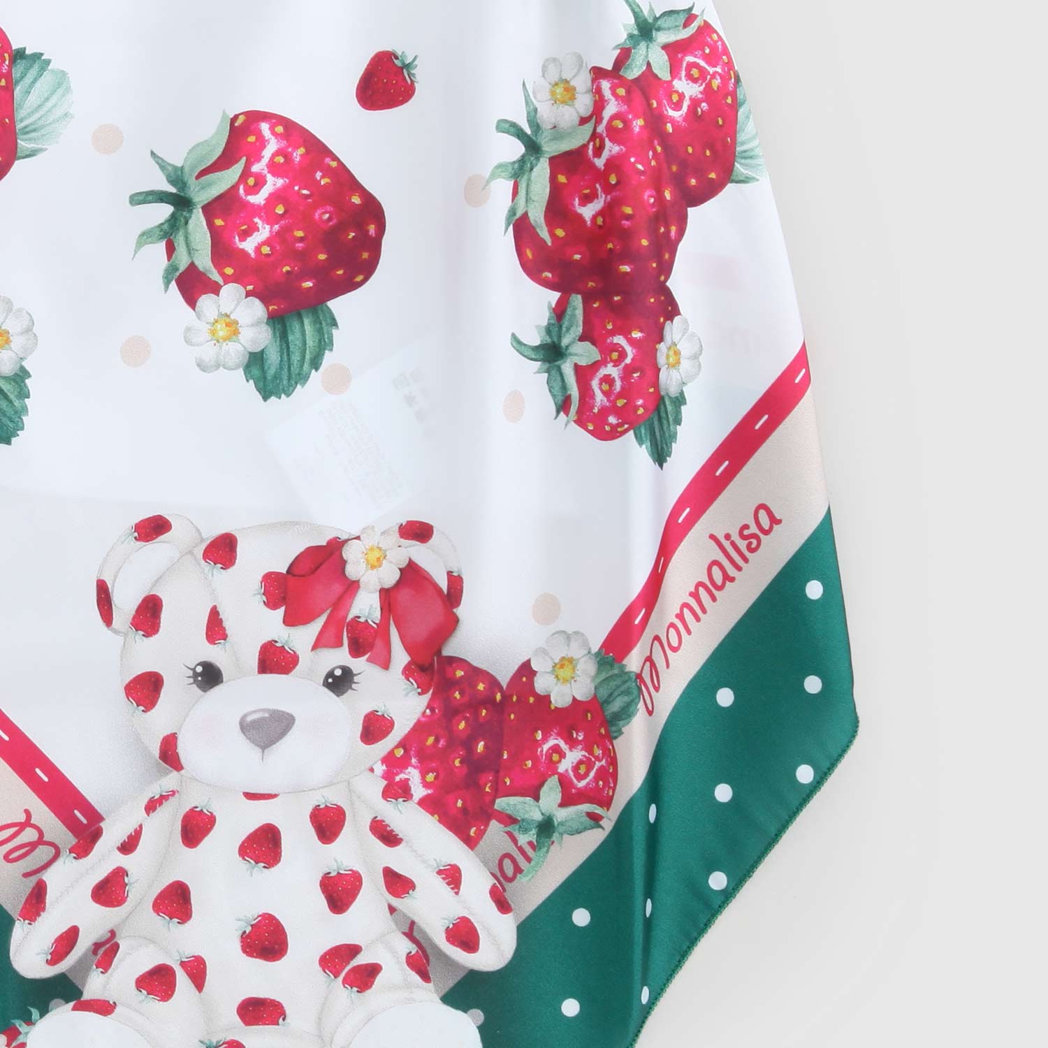 t-shirt smanicata fragole orsetto ragazza - annameglio.com abbigliamento moda