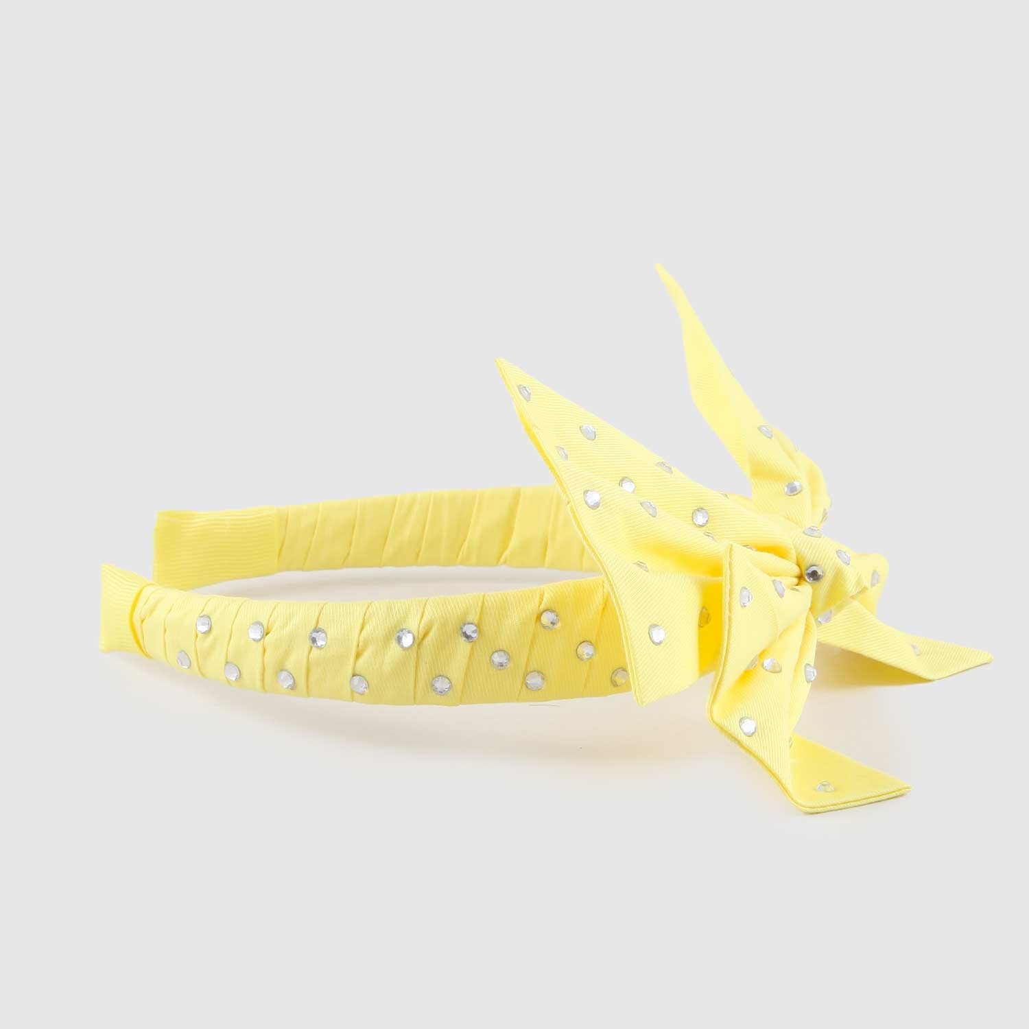 cerchietto giallo con strass - annameglio.com abbigliamento moda