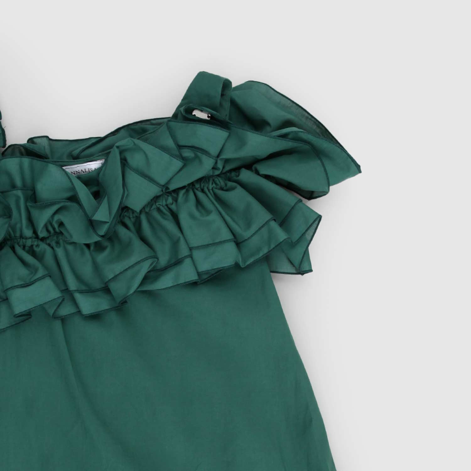 abito verde monospalla bambina - annameglio.com abbigliamento moda