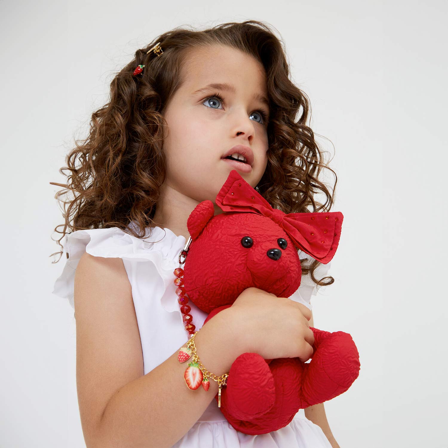 borsetta teddy bear rossa - annameglio.com abbigliamento moda