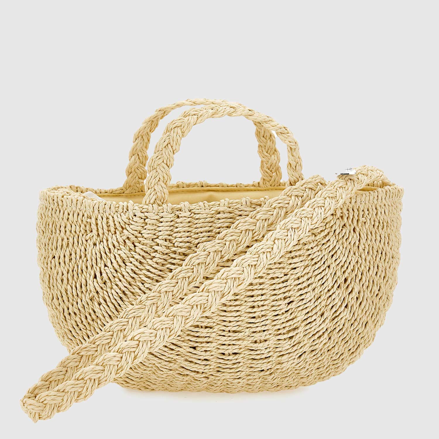 borsetta beige in carta bambina - annameglio.com abbigliamento moda