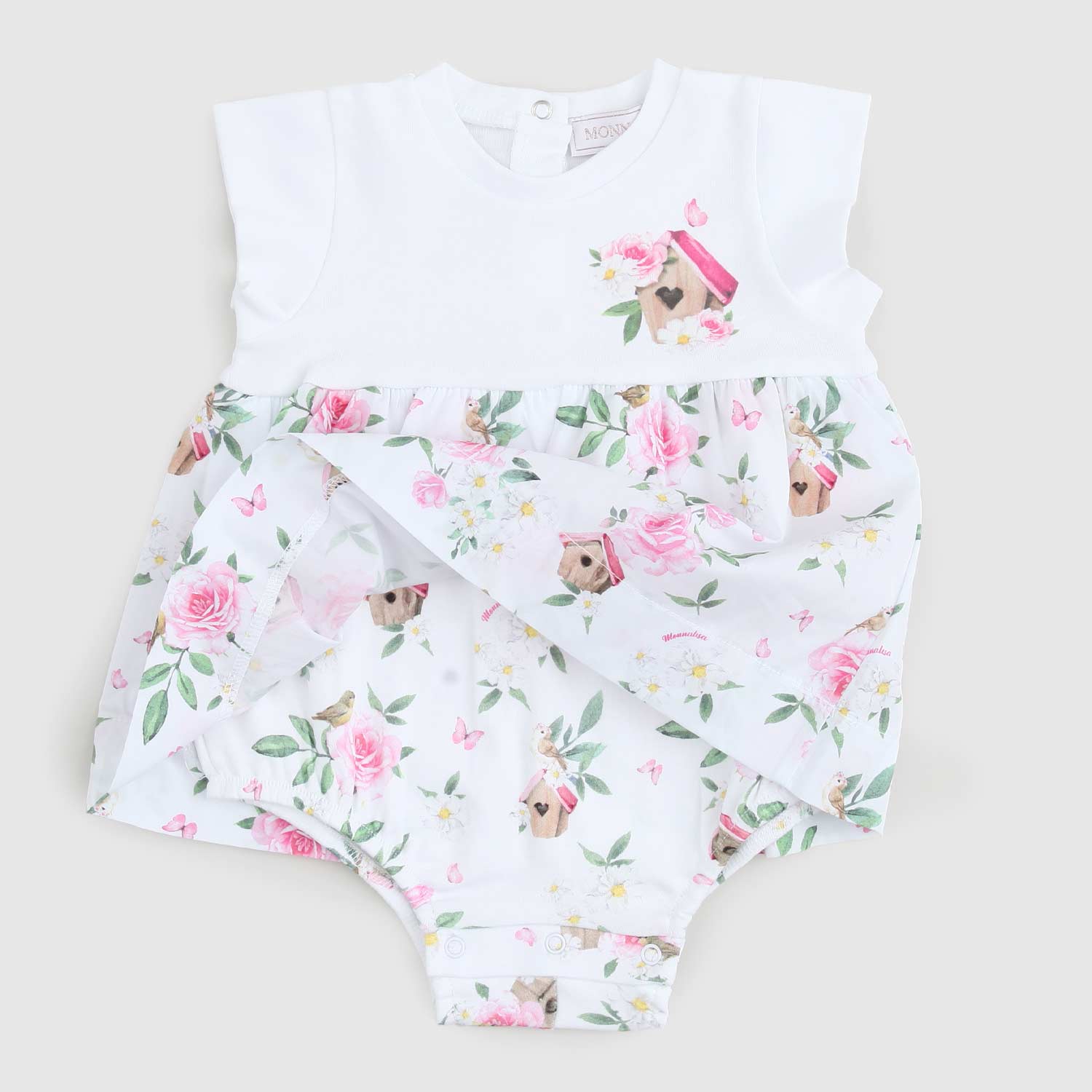 abito neonata bianco con fiori - annameglio.com abbigliamento moda