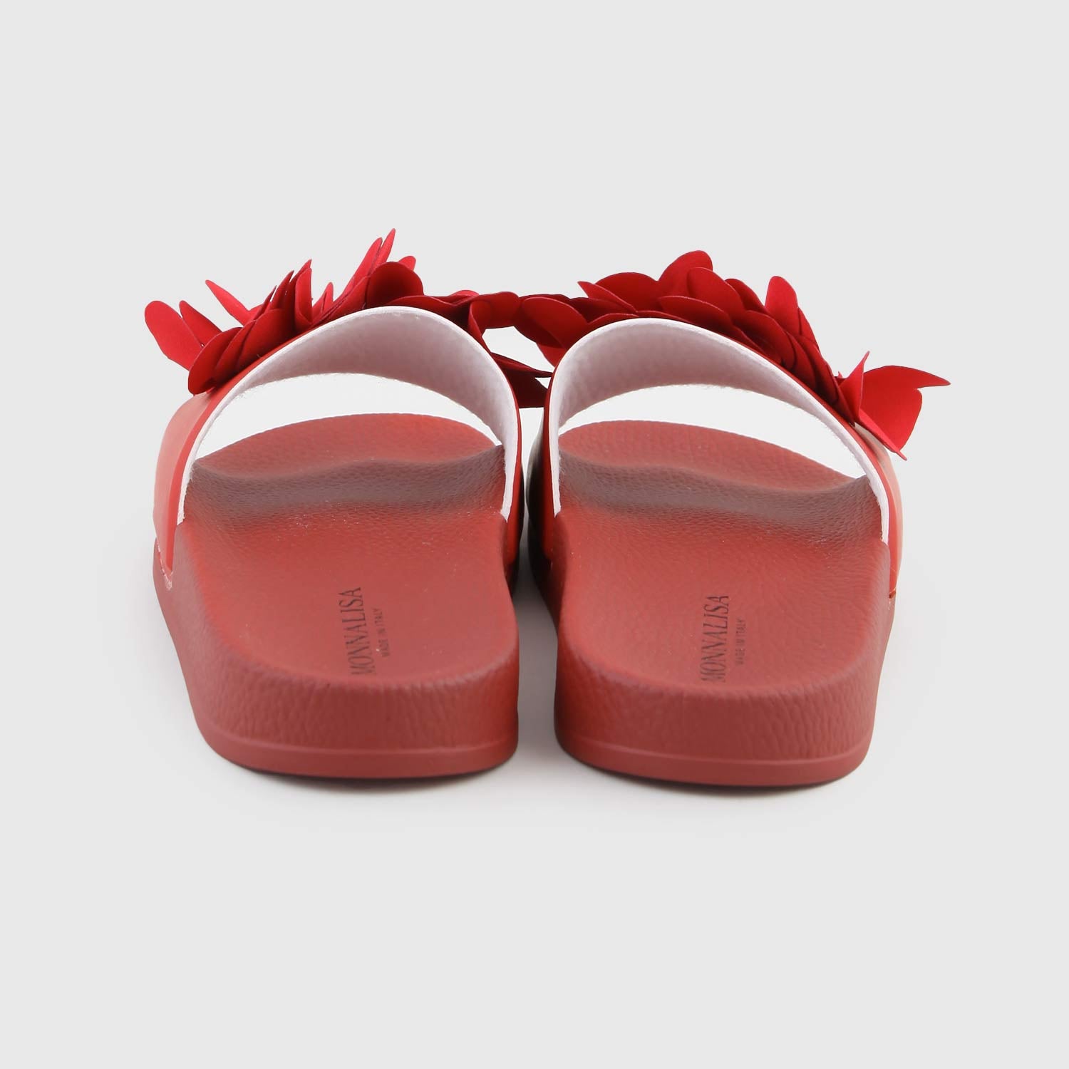 ciabatte rosse petali cuore - annameglio.com abbigliamento moda